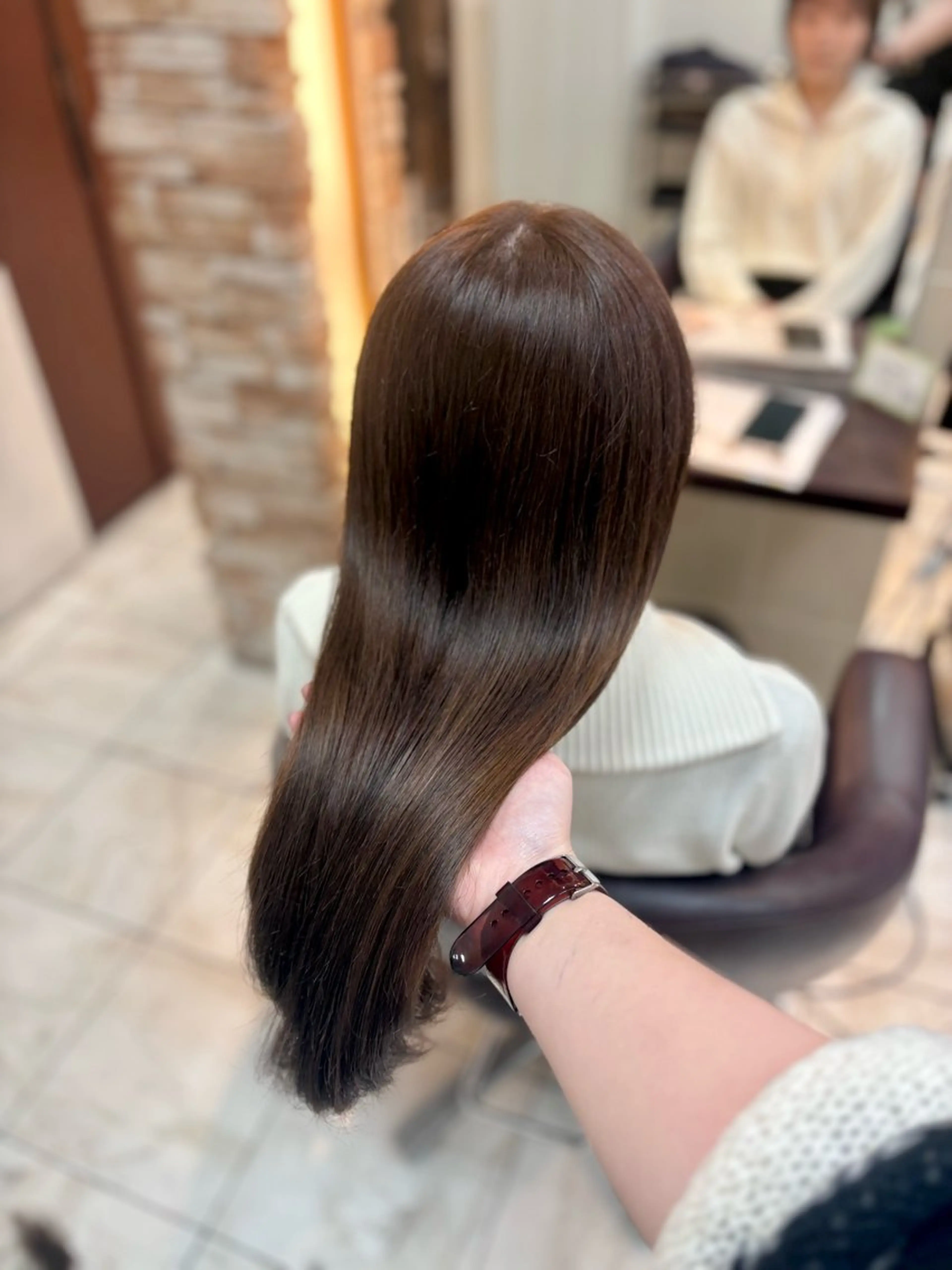ロング カラー ヘアカラー トリートメント 🎀透明感カラー 🐈ナズナのヘアスタイル