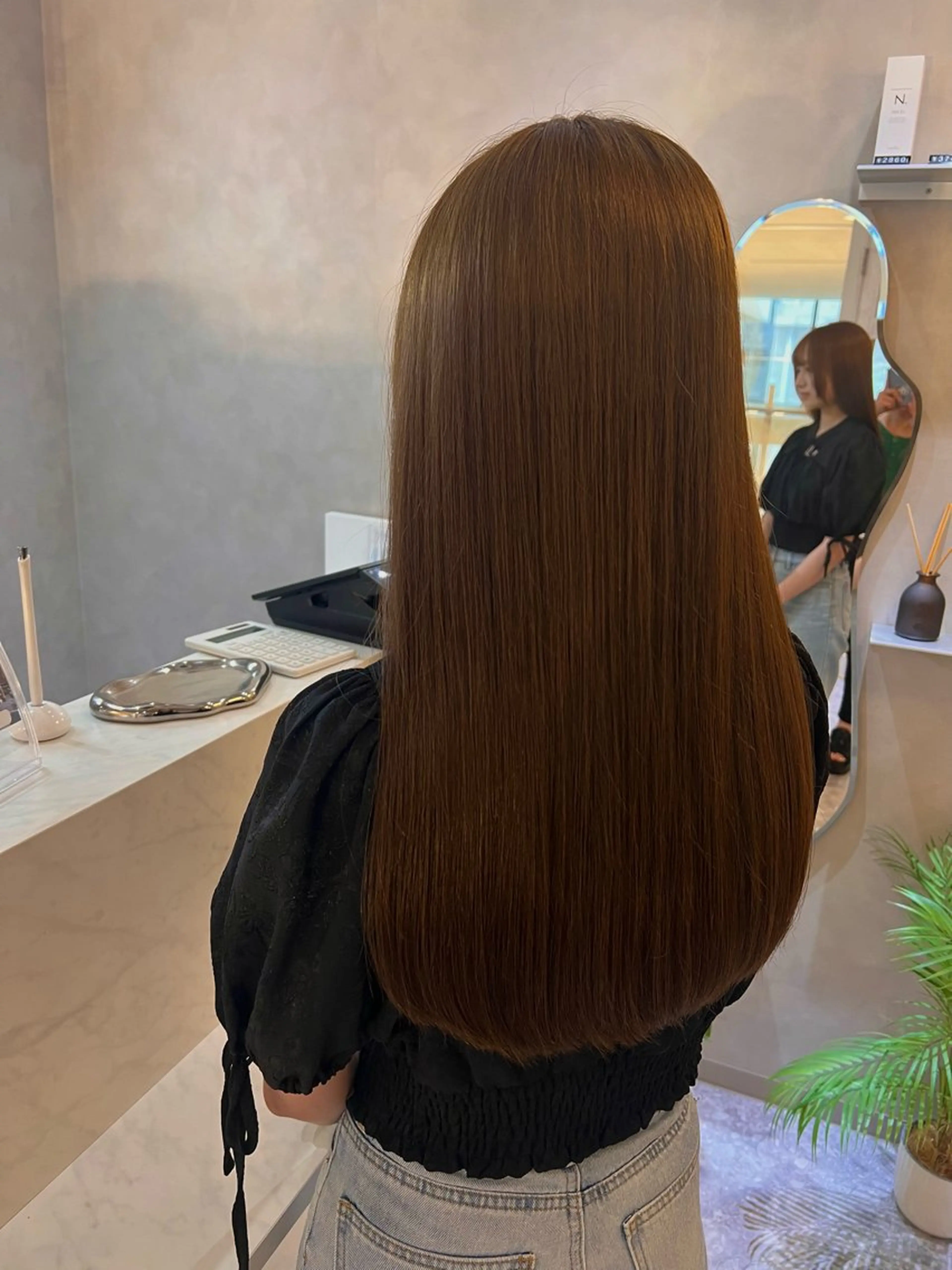 ロング カラー ベージュカラー 透明感カラー カット ヘアカラー トリートメント 💎透明感カラー/ 韓国ヘア💎KANAのヘアスタイル