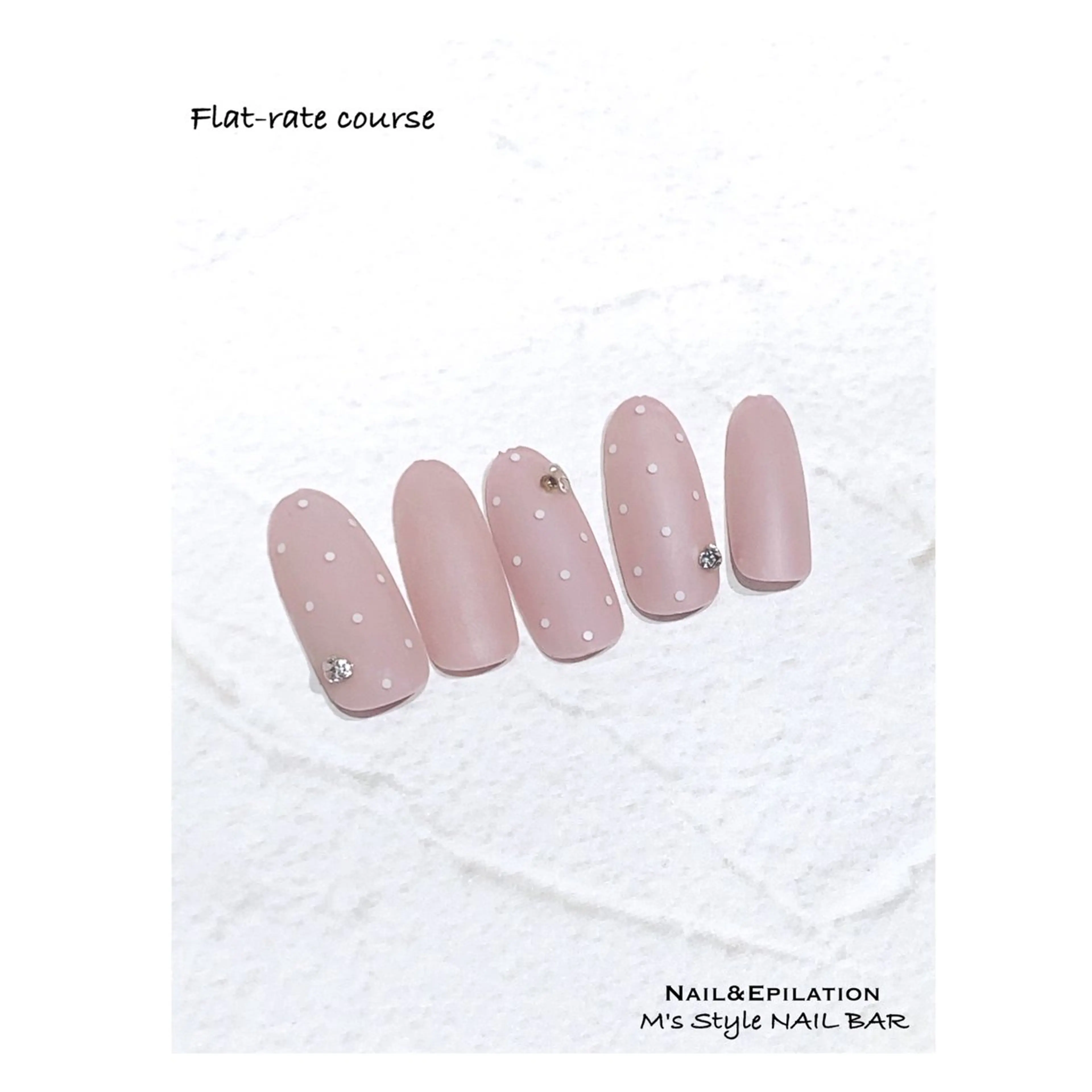 ネイル 成人式 ドット フットネイル フレンチネイル ジェルネイル ハンドネイル M's Style NAIL BARのエステ・リラクイメージ
