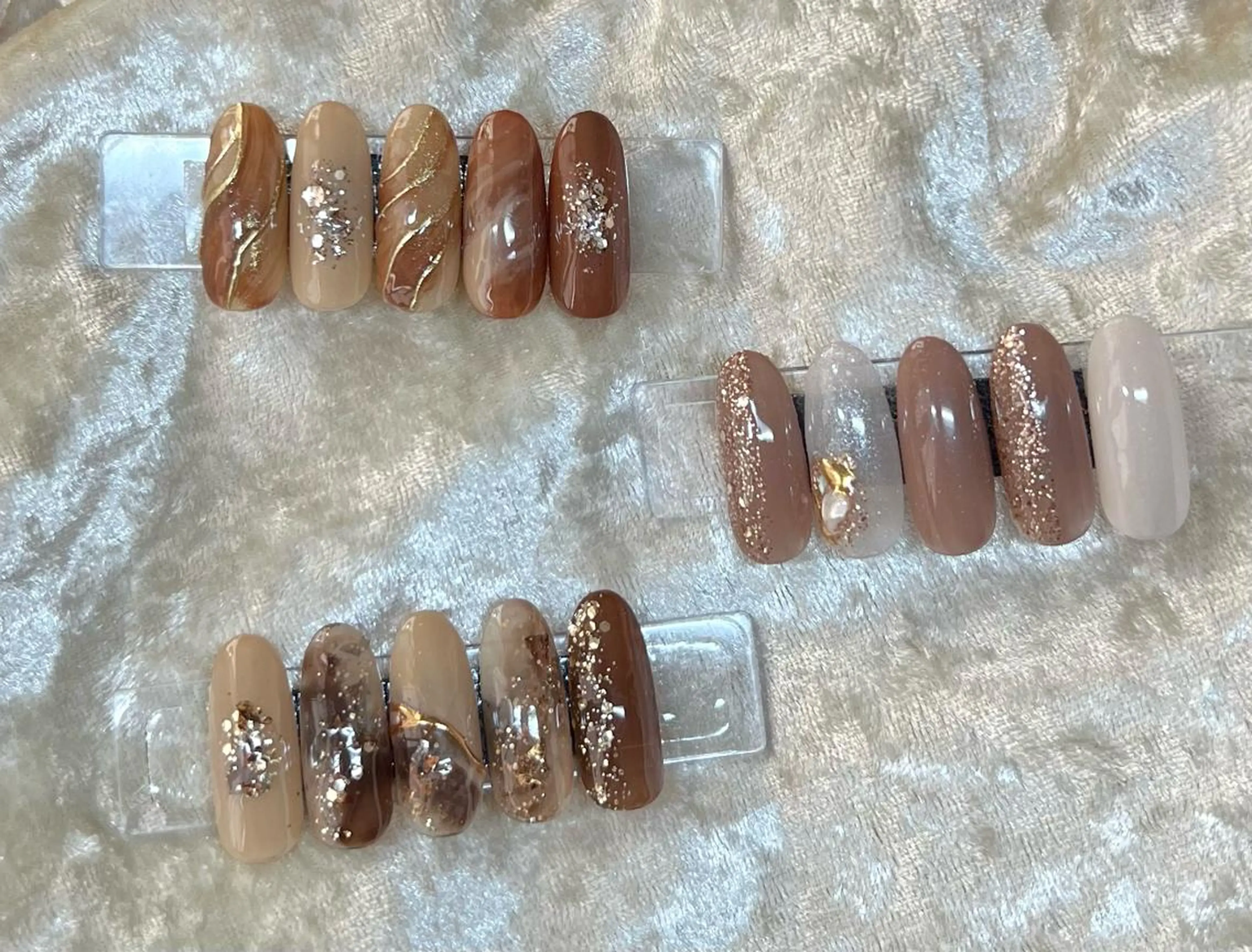 ネイル ブラウン ニュアンスネイル N.plus NaiLのネイルデザイン