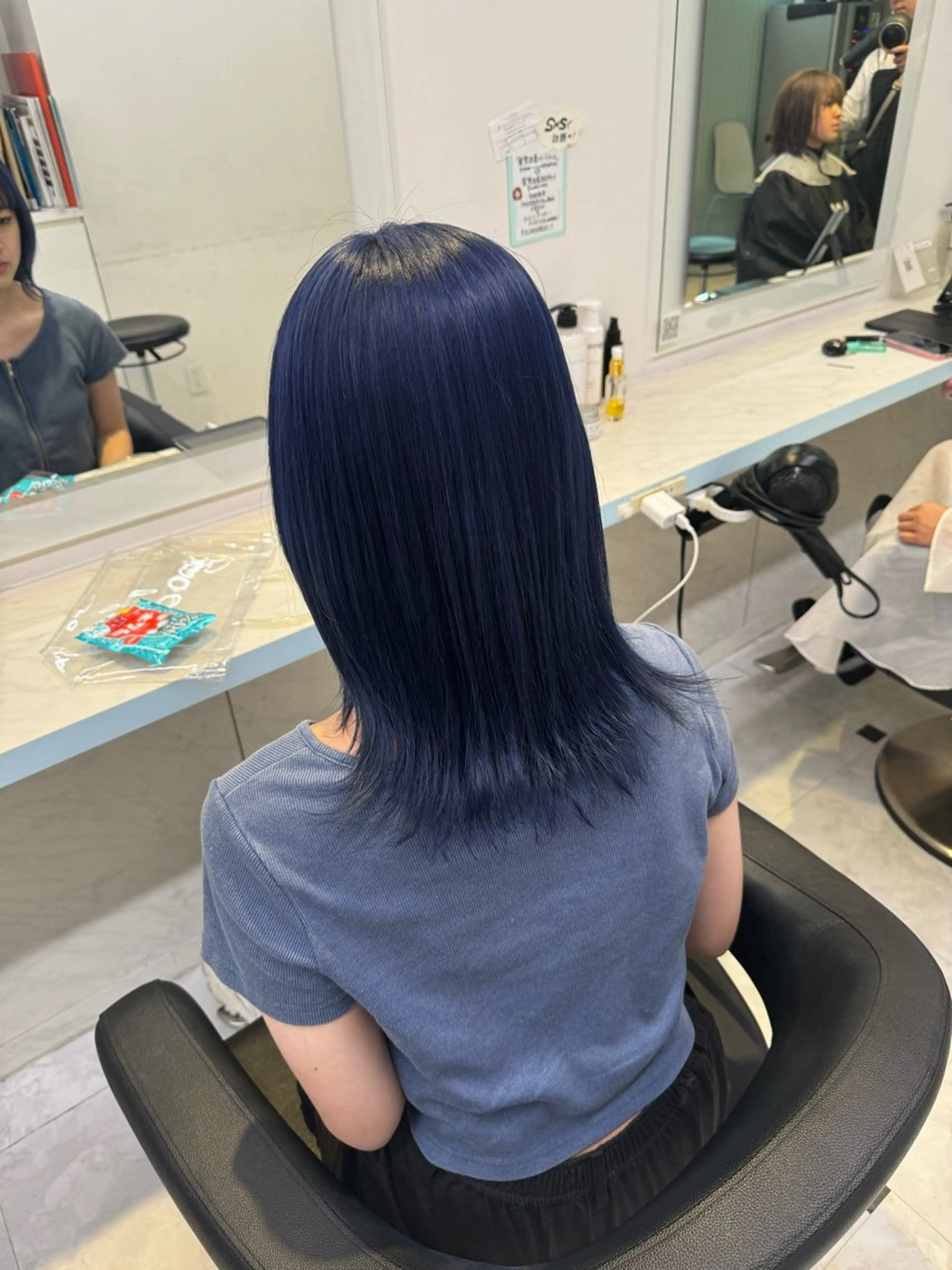 セミロング カラー ハイトーン🌈メンズ カット♡Machanのヘアスタイル