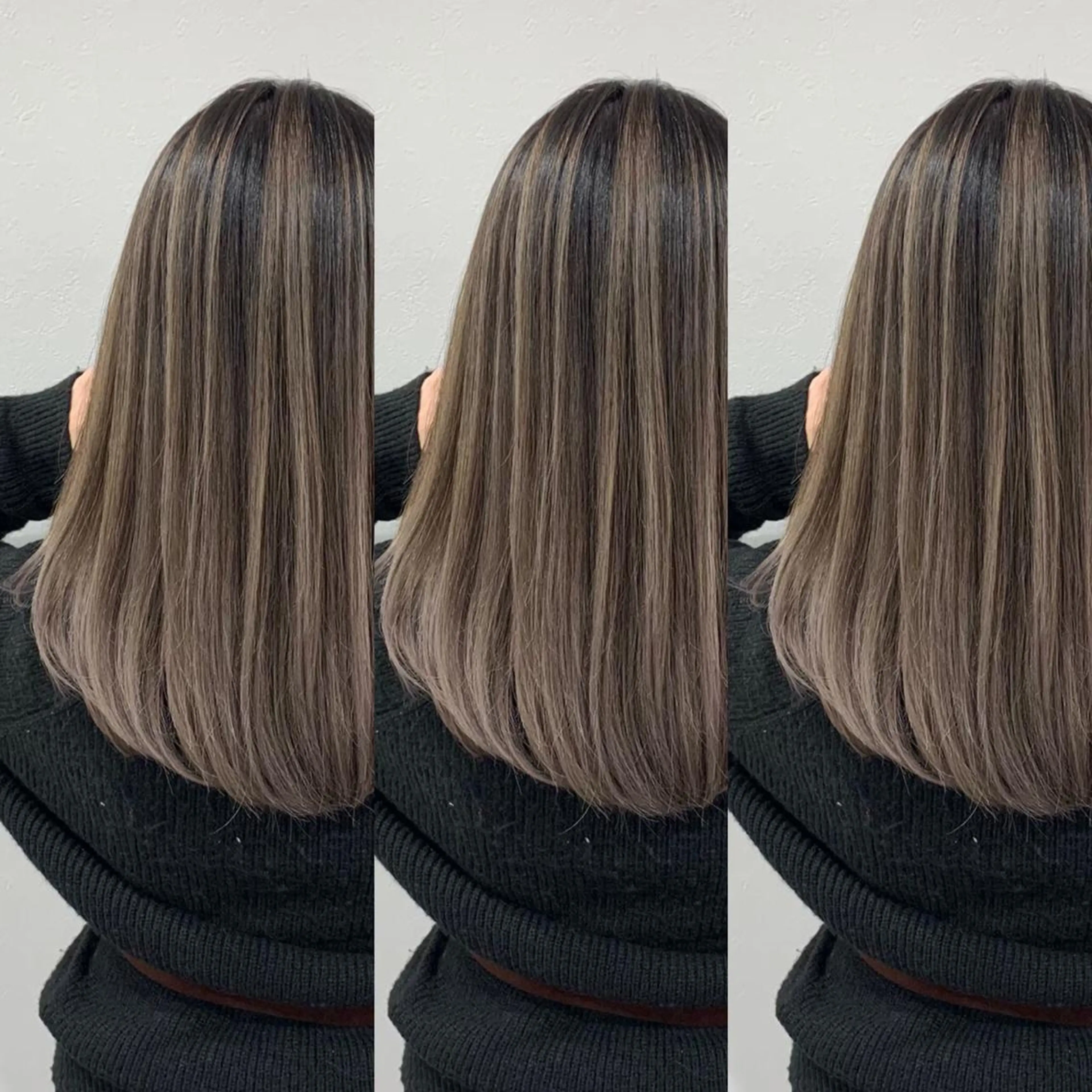 ミディアム カラー カット ヘアカラー トリートメント 韓国/レイヤー NOISM天王寺のヘアスタイル