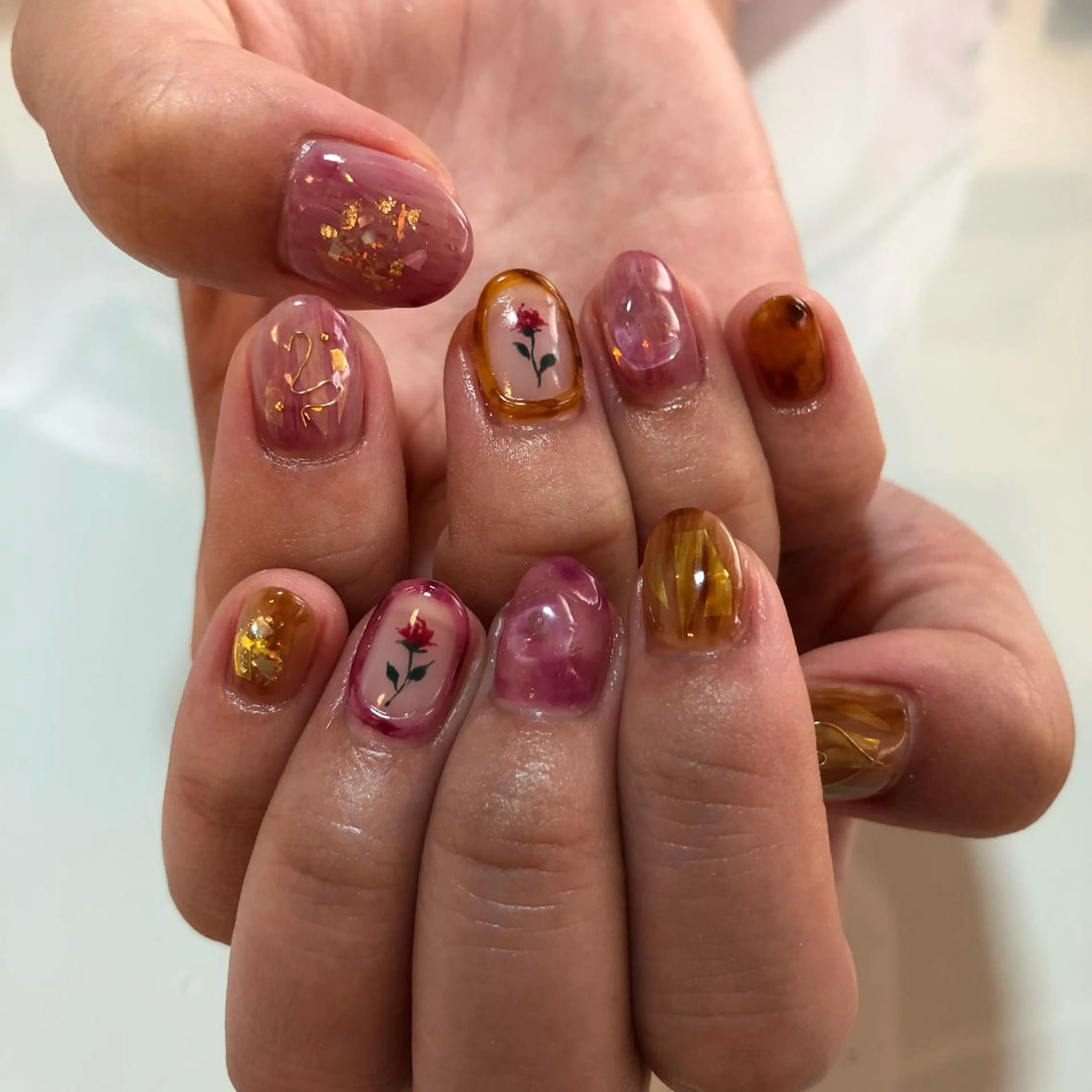 ネイル ニュアンスネイル g-up nail所属・米田 律子のネイルデザイン