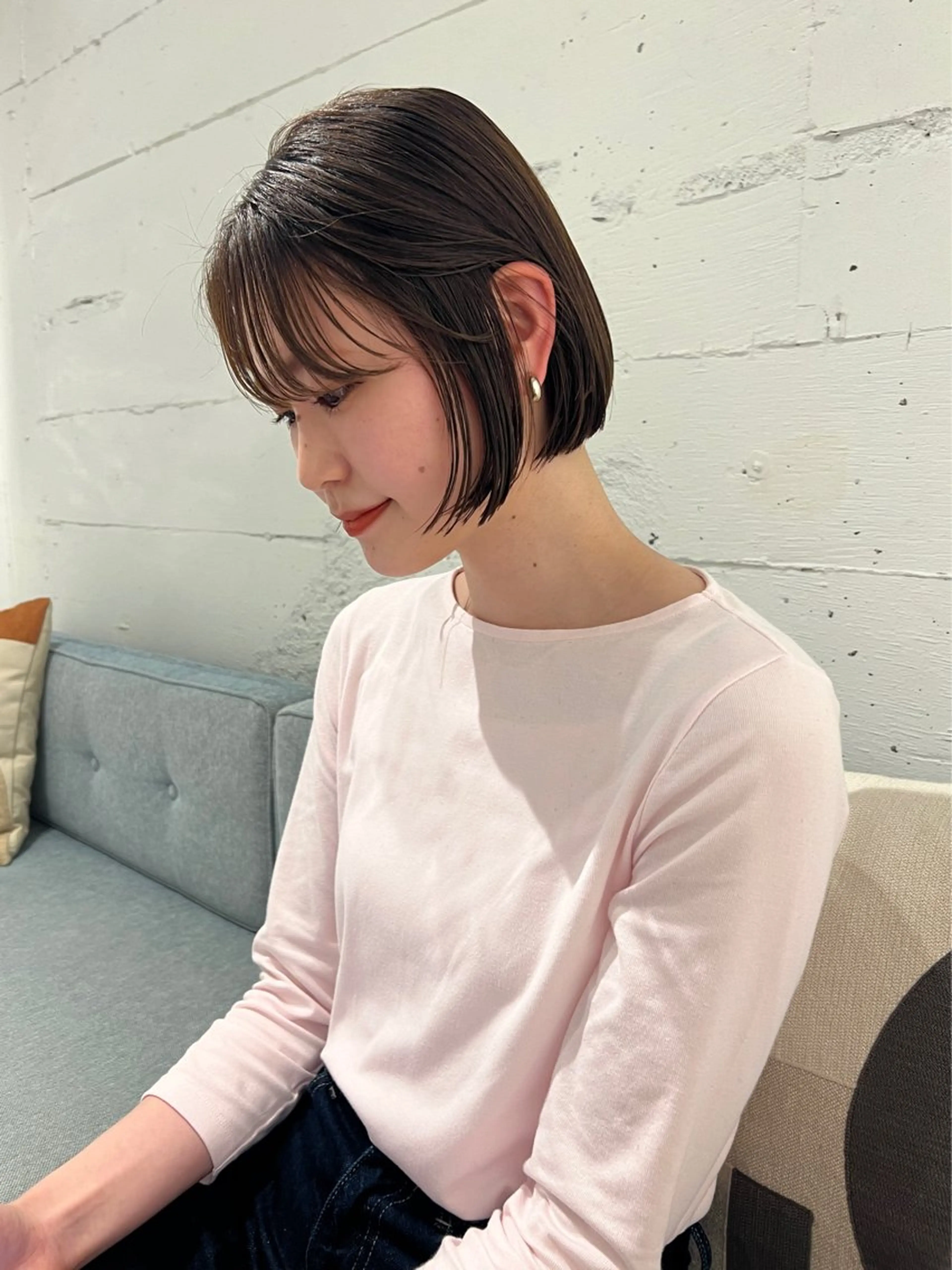 ショート カラー 峯田 優花のヘアスタイル