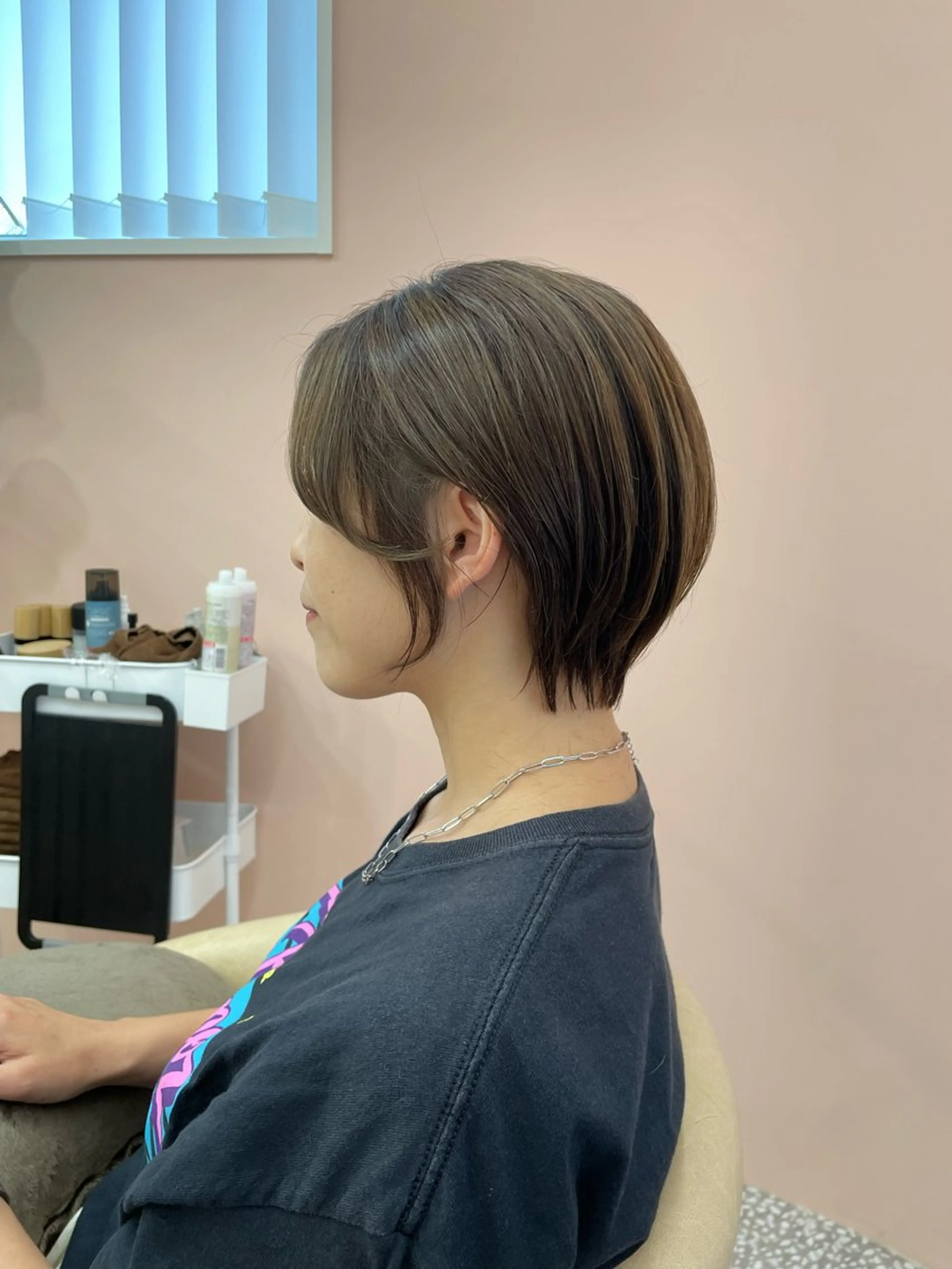 ショート ボブ ハイライト 髪質改善 似合わせカット ショートヘア leto所属・中村 拓磨のヘアスタイル