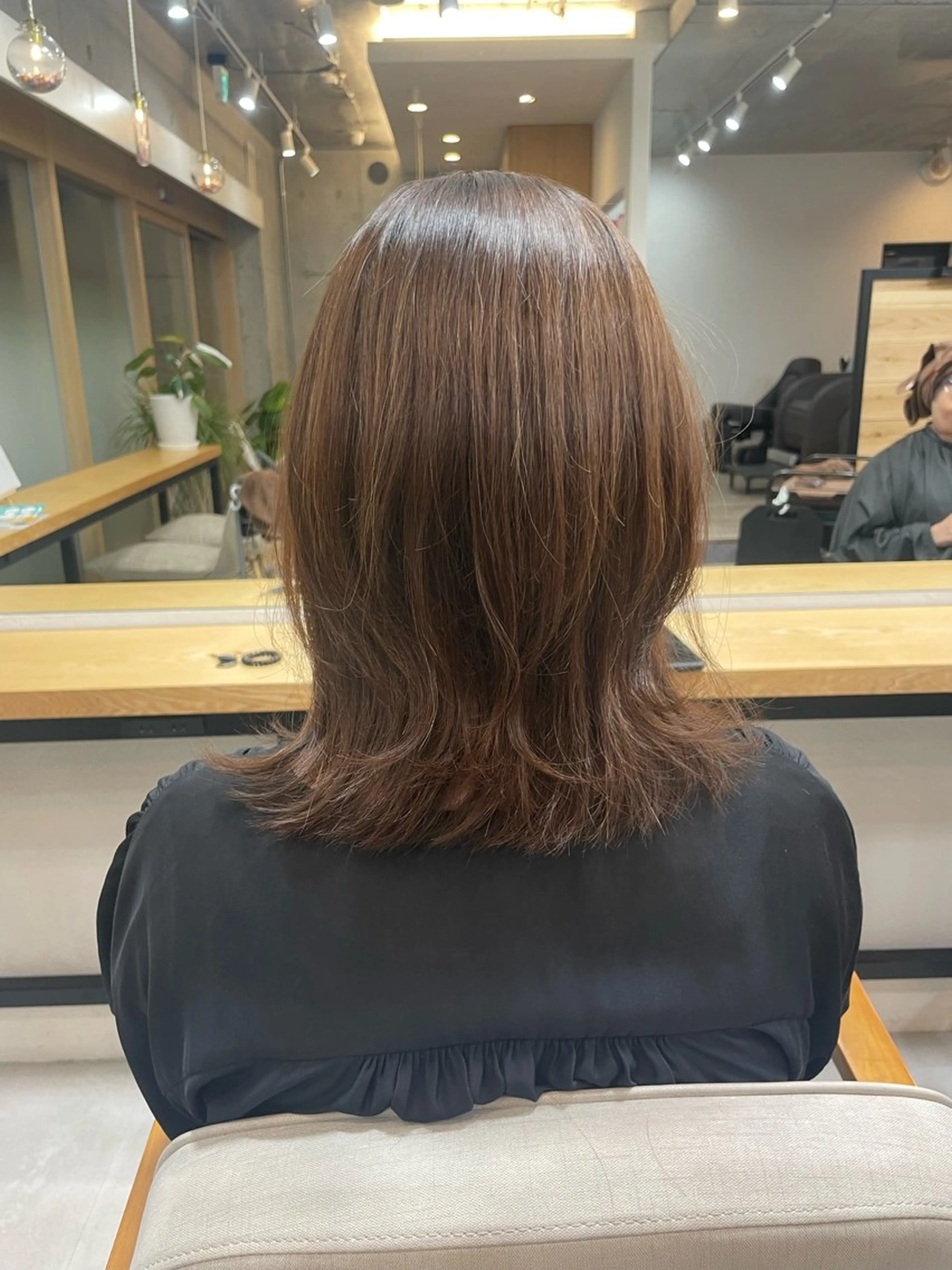 ミディアム ボブ くびれヘア カット ami🍊hair salon soilのヘアスタイル