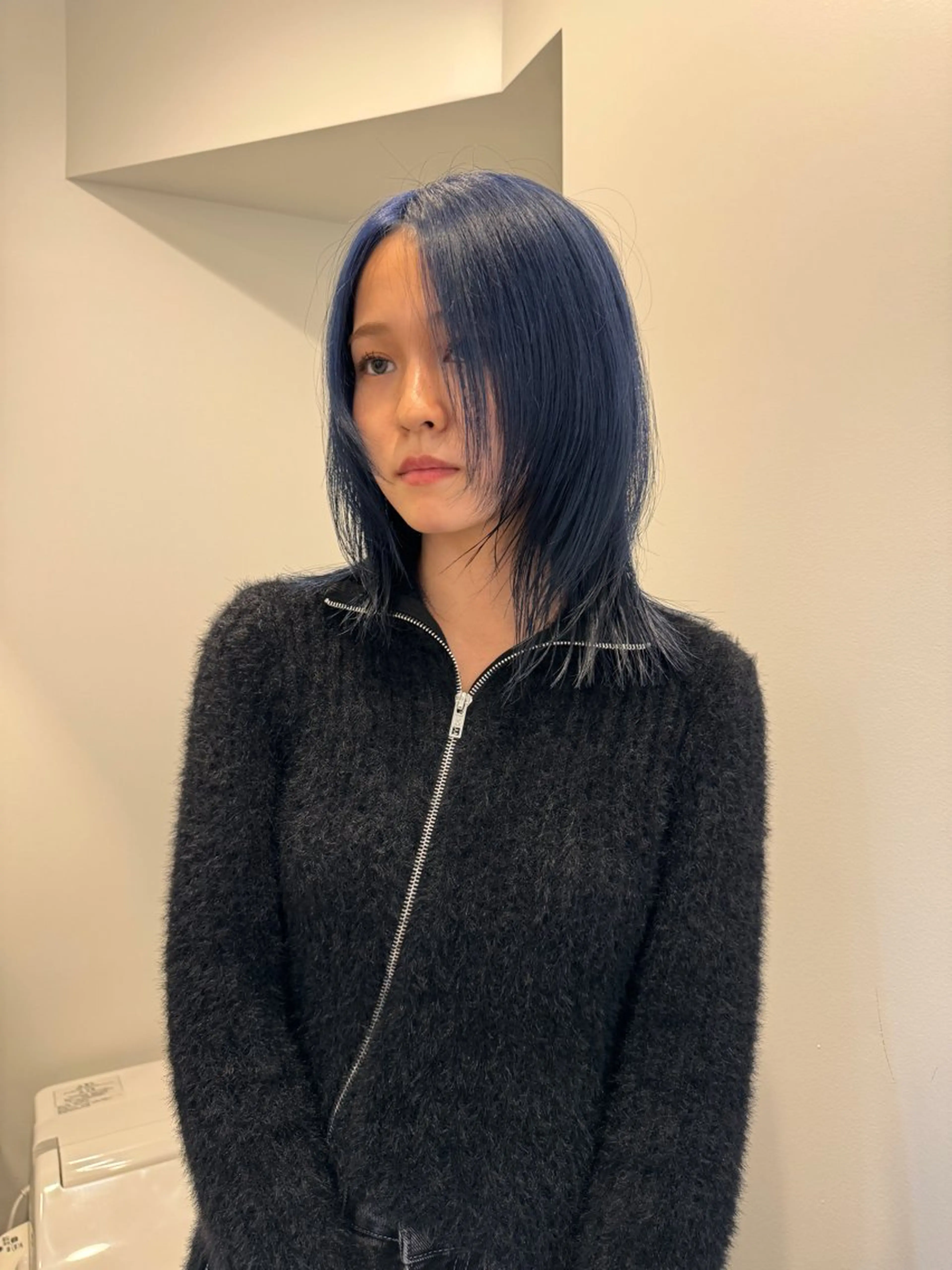 カラー ヘアカラー トリートメント 切りっぱなしボブ/ 縮毛矯正/新宿/航輝のヘアスタイル