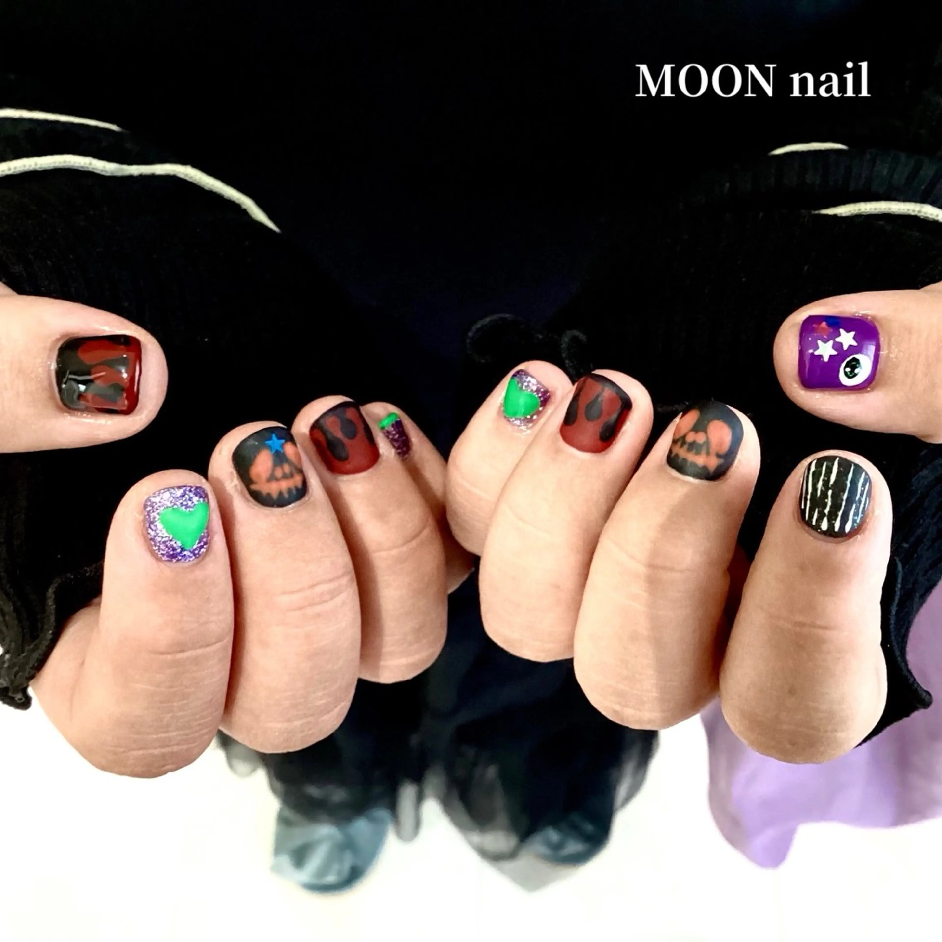 ネイル マットネイル ハンドネイル 浦添 MOON  nailのネイルデザイン