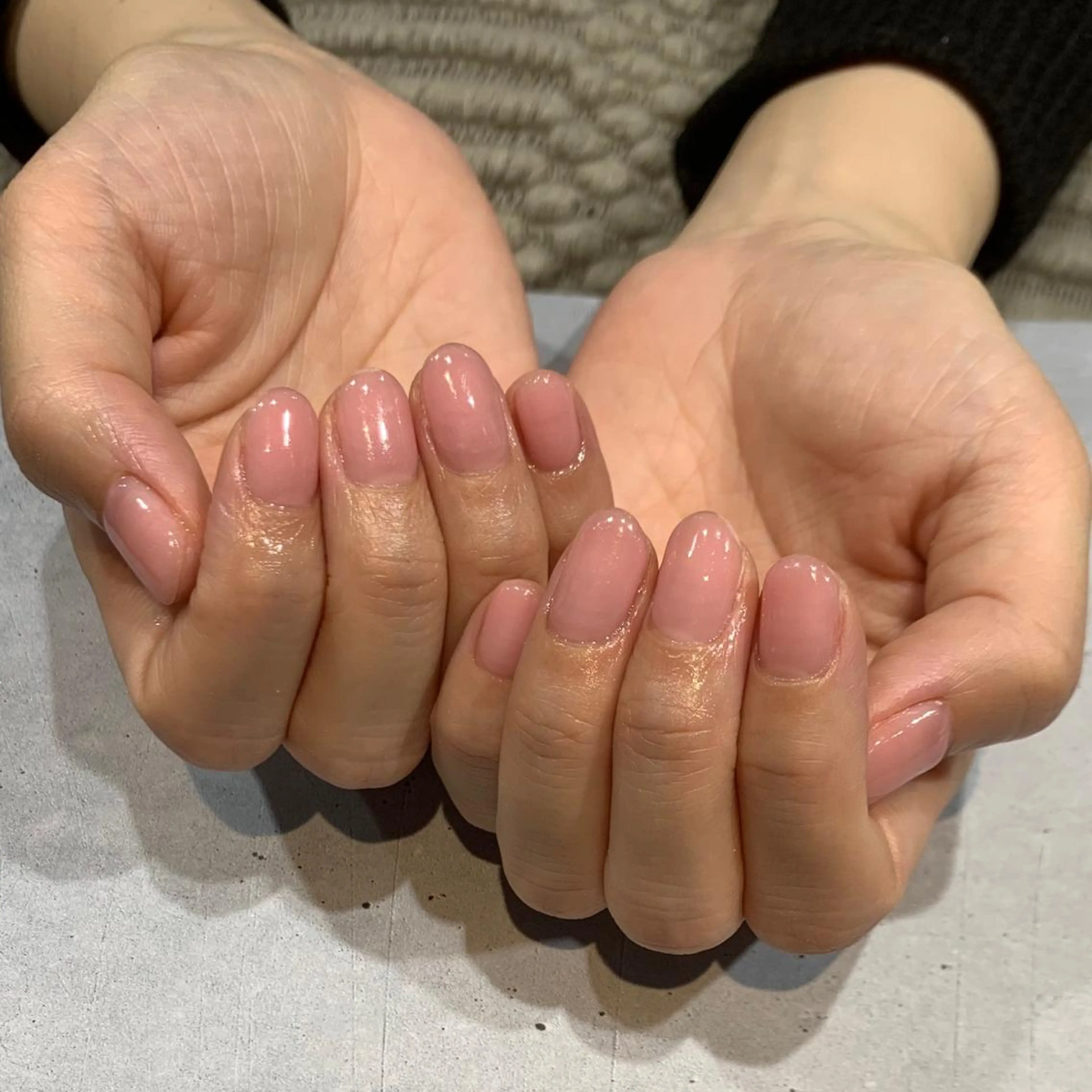 ネイル ピンク シンプルネイル ハンドネイル nailist Chisakiのネイルデザイン