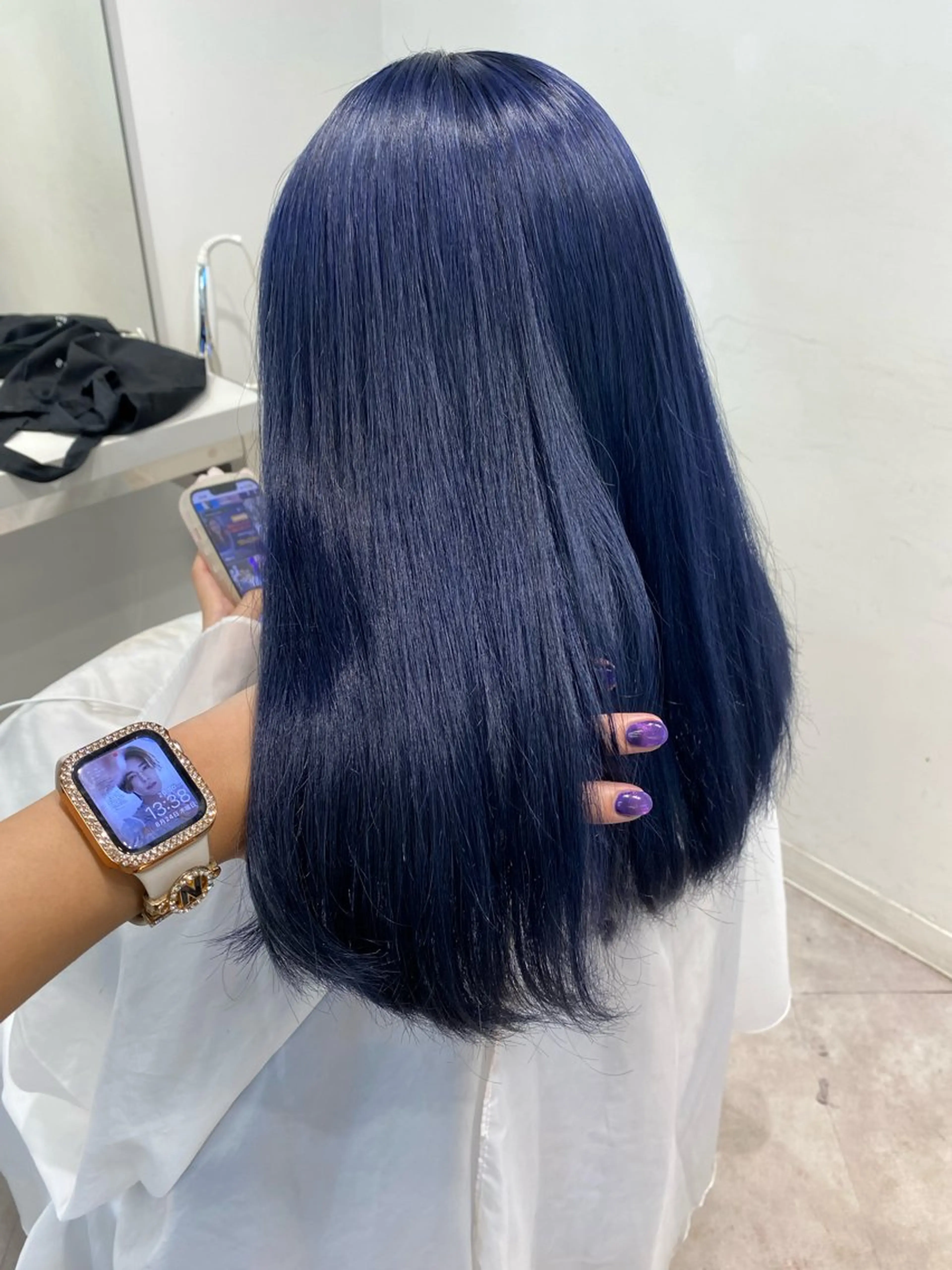 セミロング カラー ブリーチ ヘアカラー Euphoria SHIBUYAGRANDE所属・🎀カットモデル募集 🎀AKARI🎀のヘアスタイル