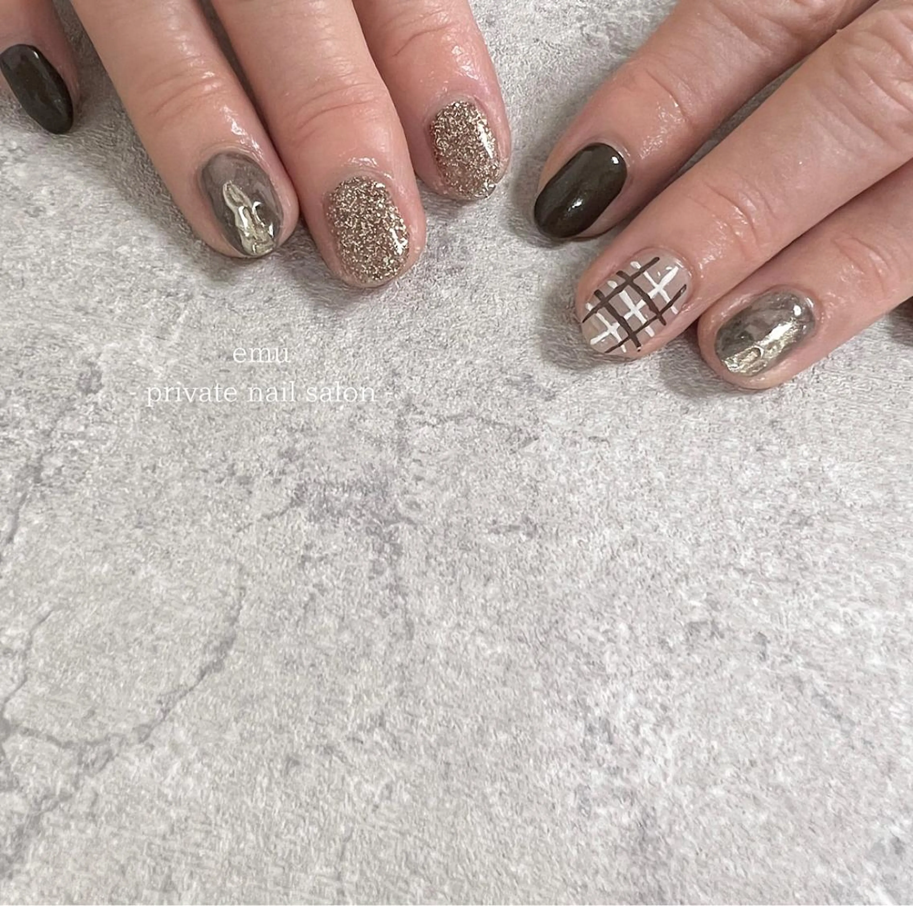 ネイル ワンカラーネイル ショートネイル emu nailのネイルデザイン