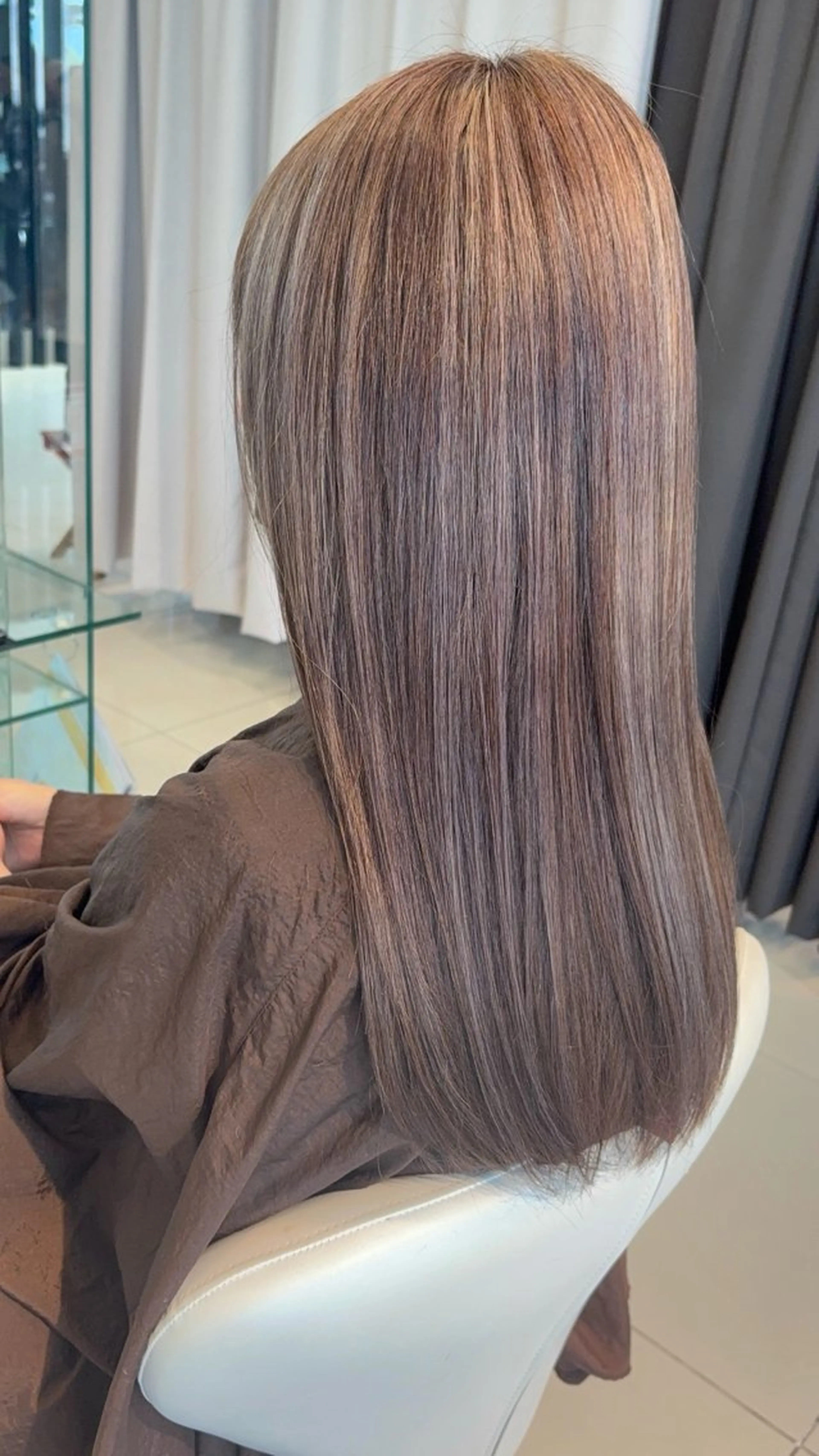 カラー ヘアカラー 中山 千優のヘアスタイル