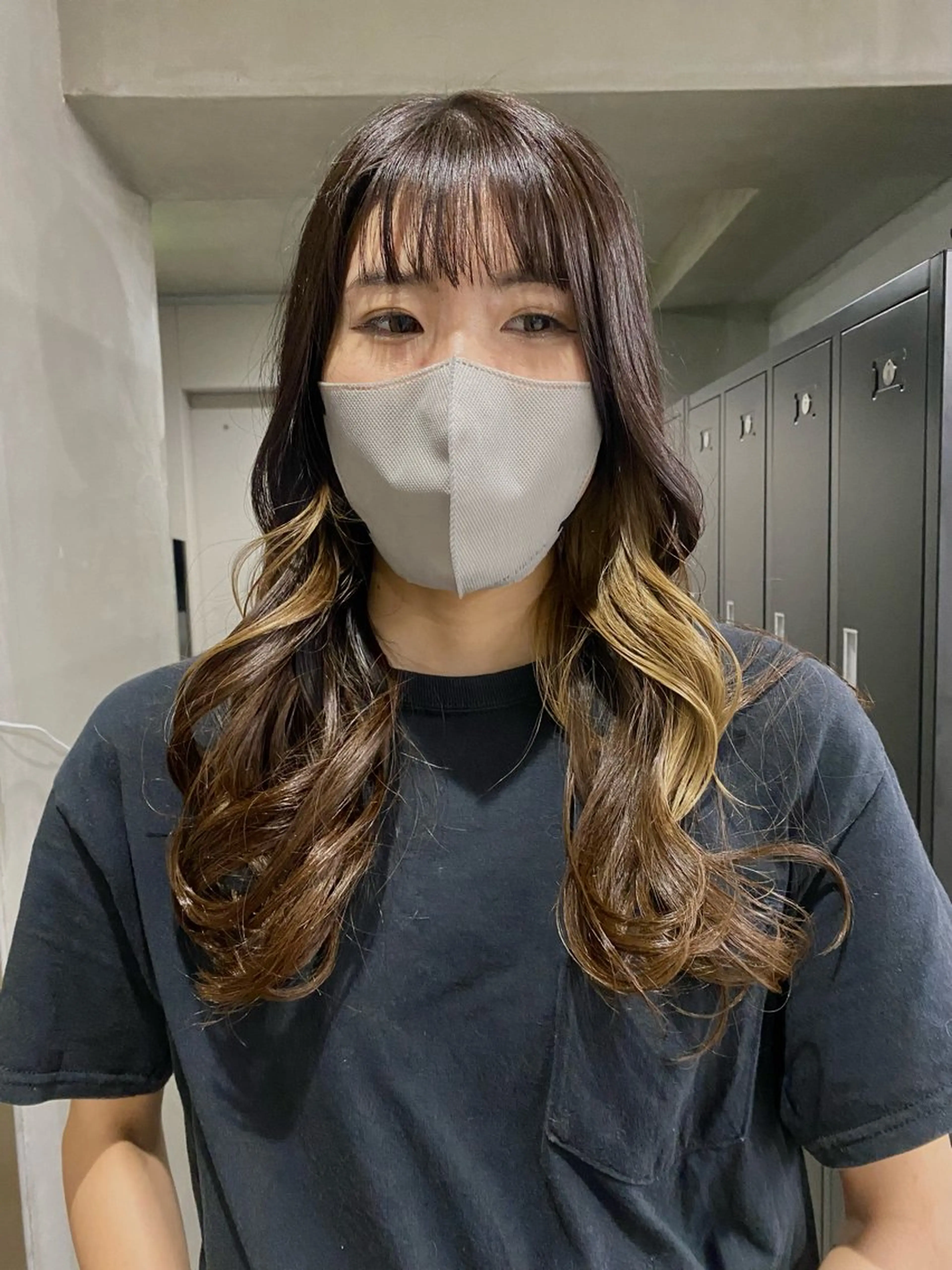 ロング カラー ベージュカラー ブラウンカラー ナチュラルブラウン ホワイトベージュ カット ヘアカラー トリートメント 田代 佳穂のヘアスタイル