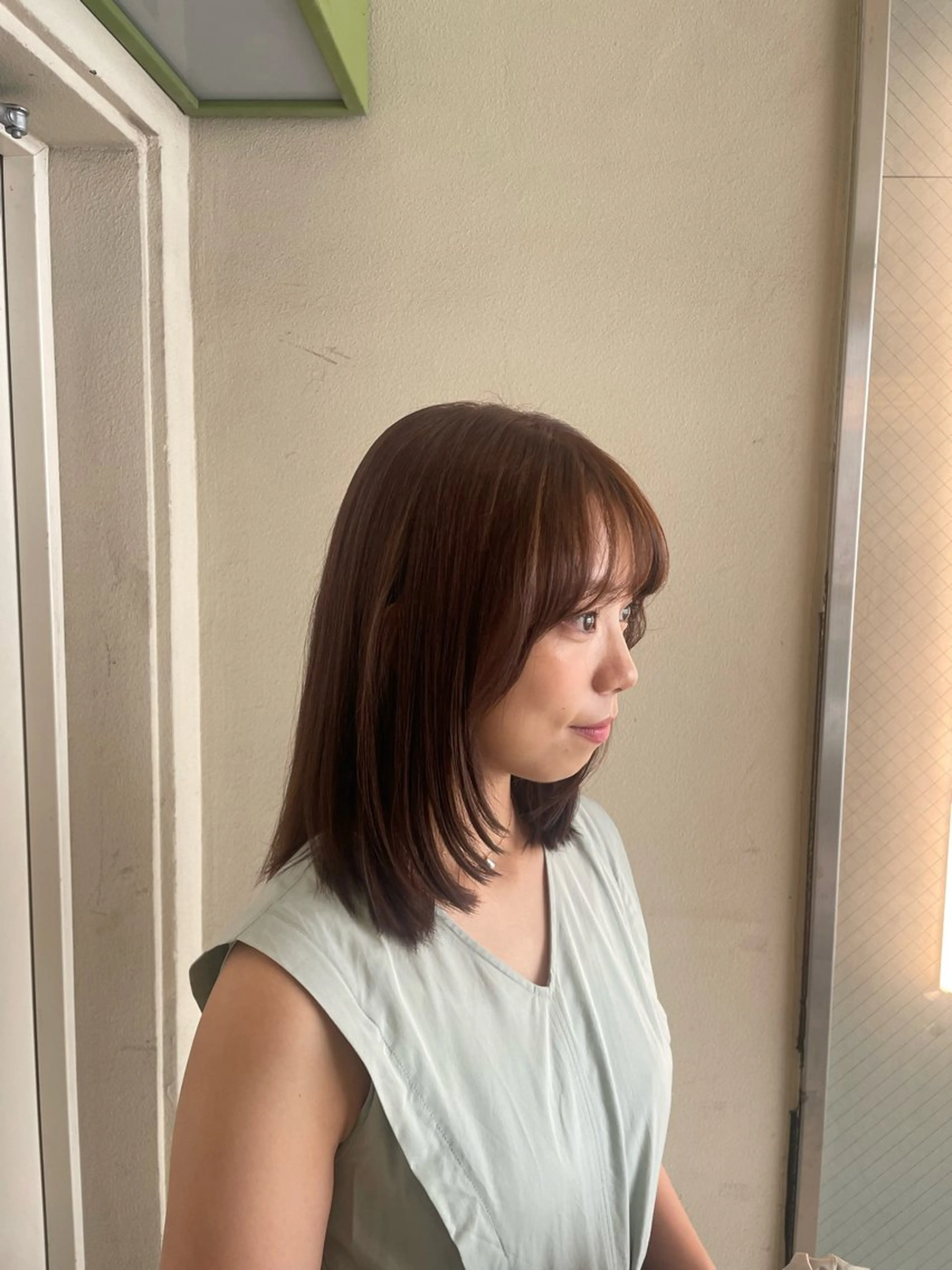ミディアム カラー ベージュカラー ブラウンカラー MASHIRO💎 透明感カラー/カットのヘアスタイル
