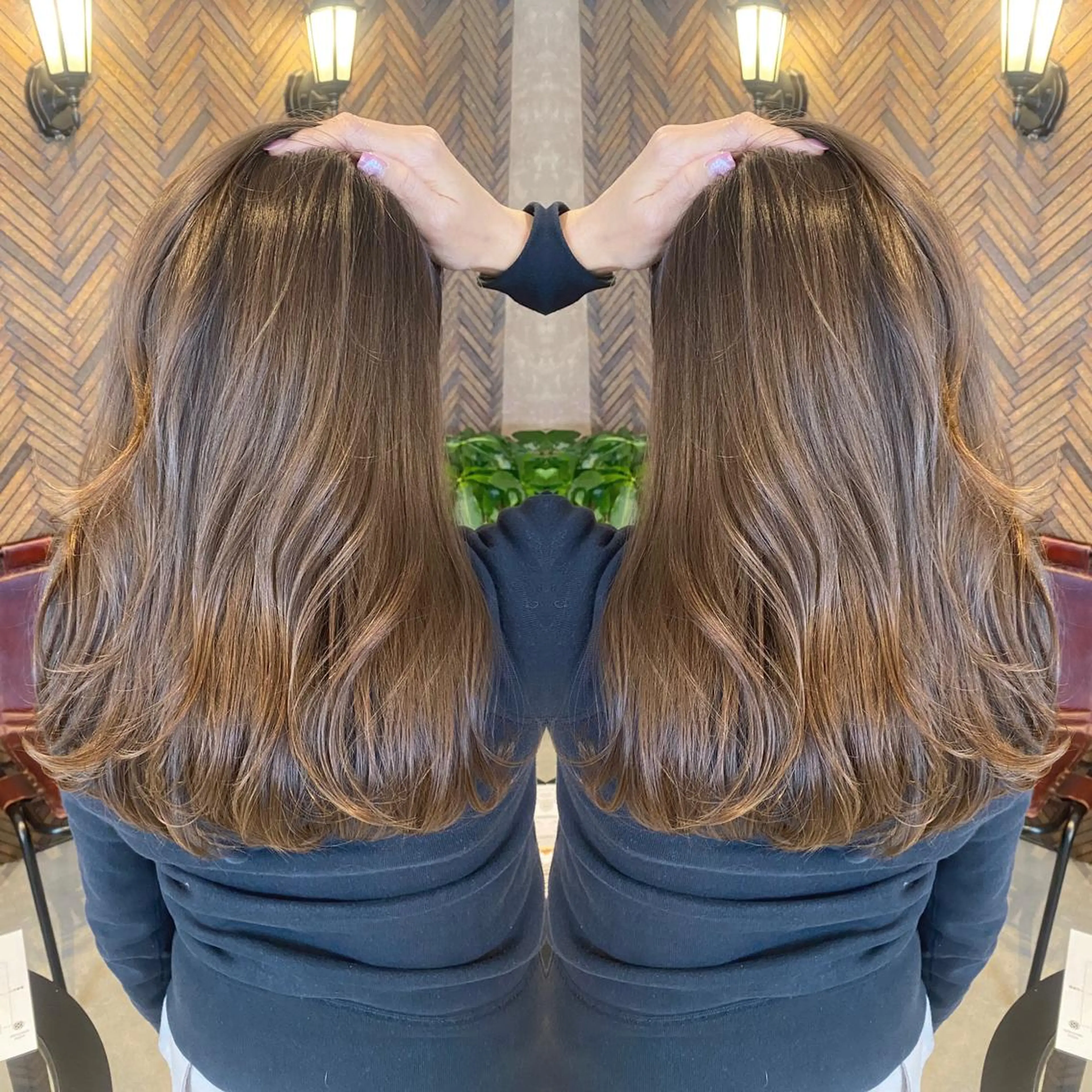 ロング カラー カット トリートメント tocca 💜石田愛結💜のヘアスタイル