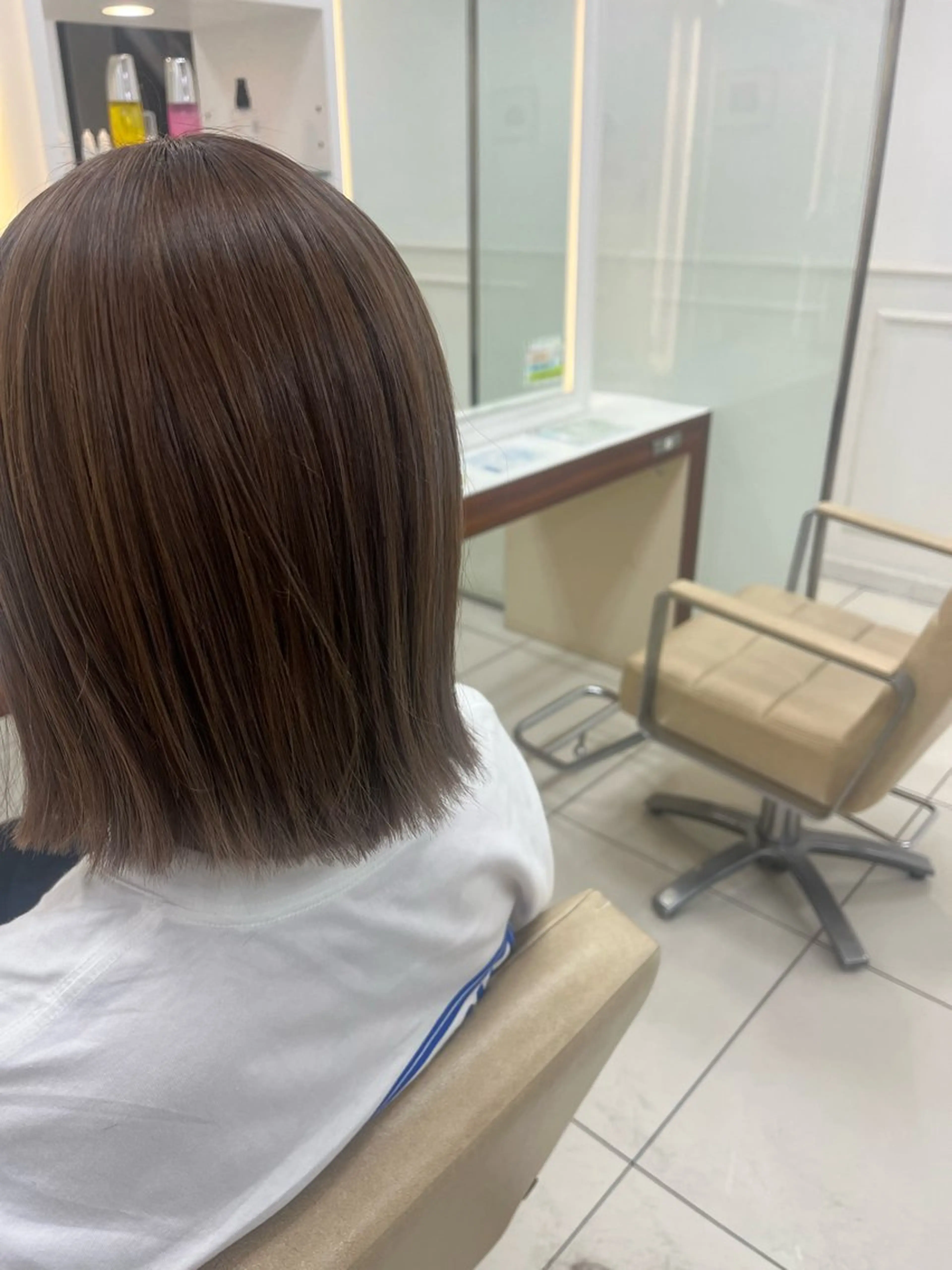 ミディアム カラー カット ヘアカラー トリートメント カットカラーモデル BASSA上石神井店のヘアスタイル