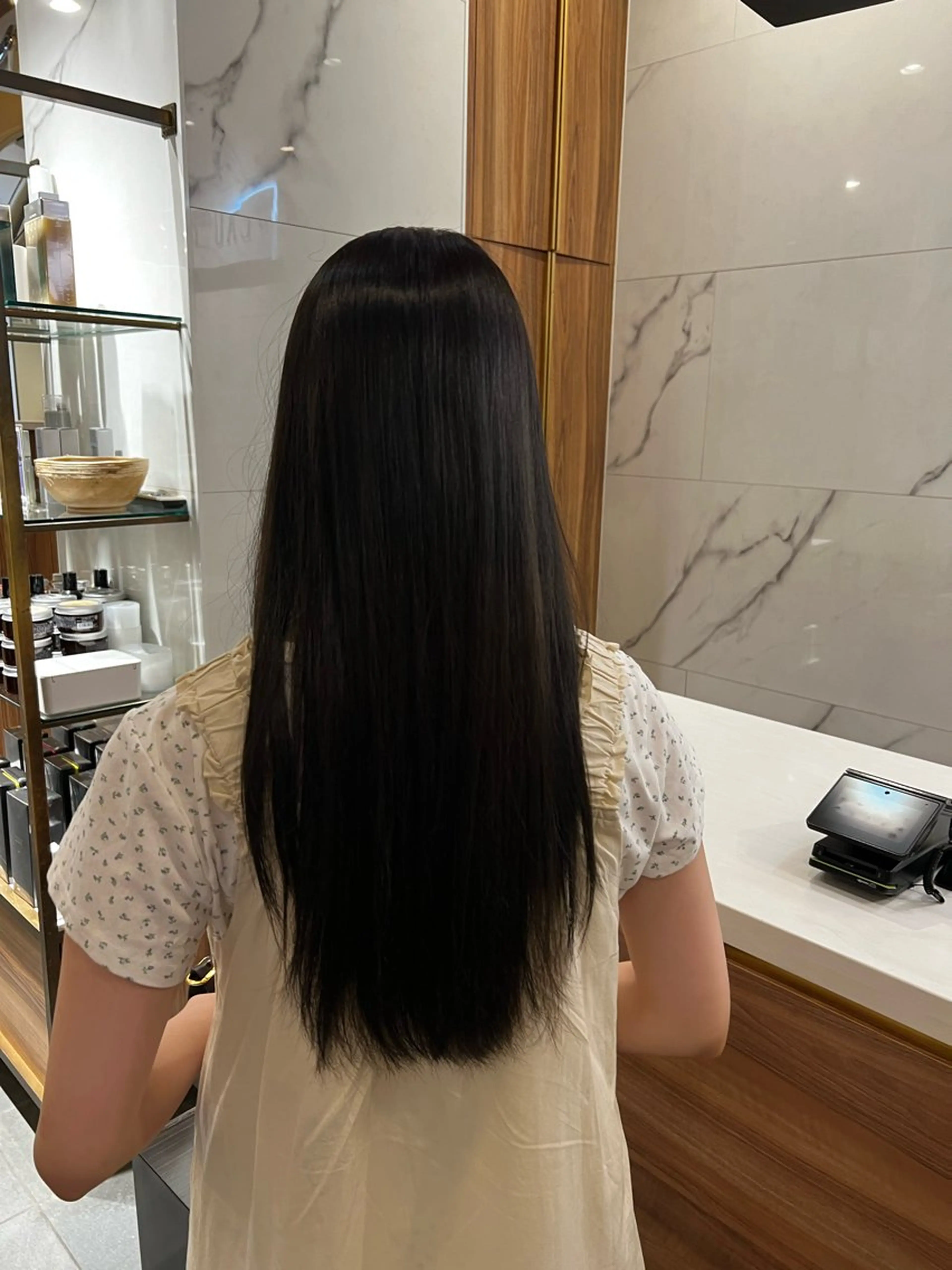 セミロング カラー トーンアップ🦢 ユメのヘアスタイル