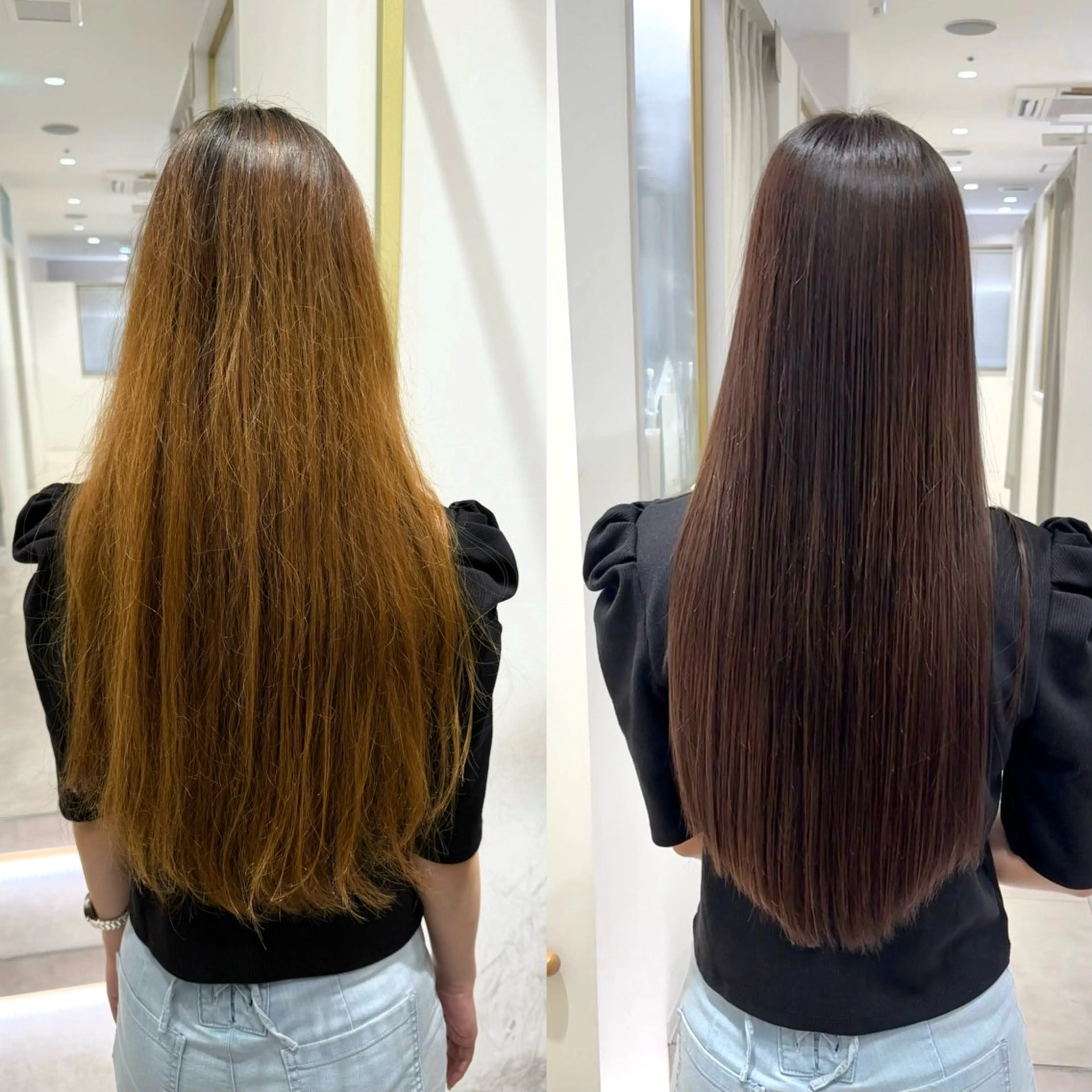 【💎人気No.1癖をしっかり伸ばし美髪へ】髪質改善ストレート+毛先切りそろえカットの写真