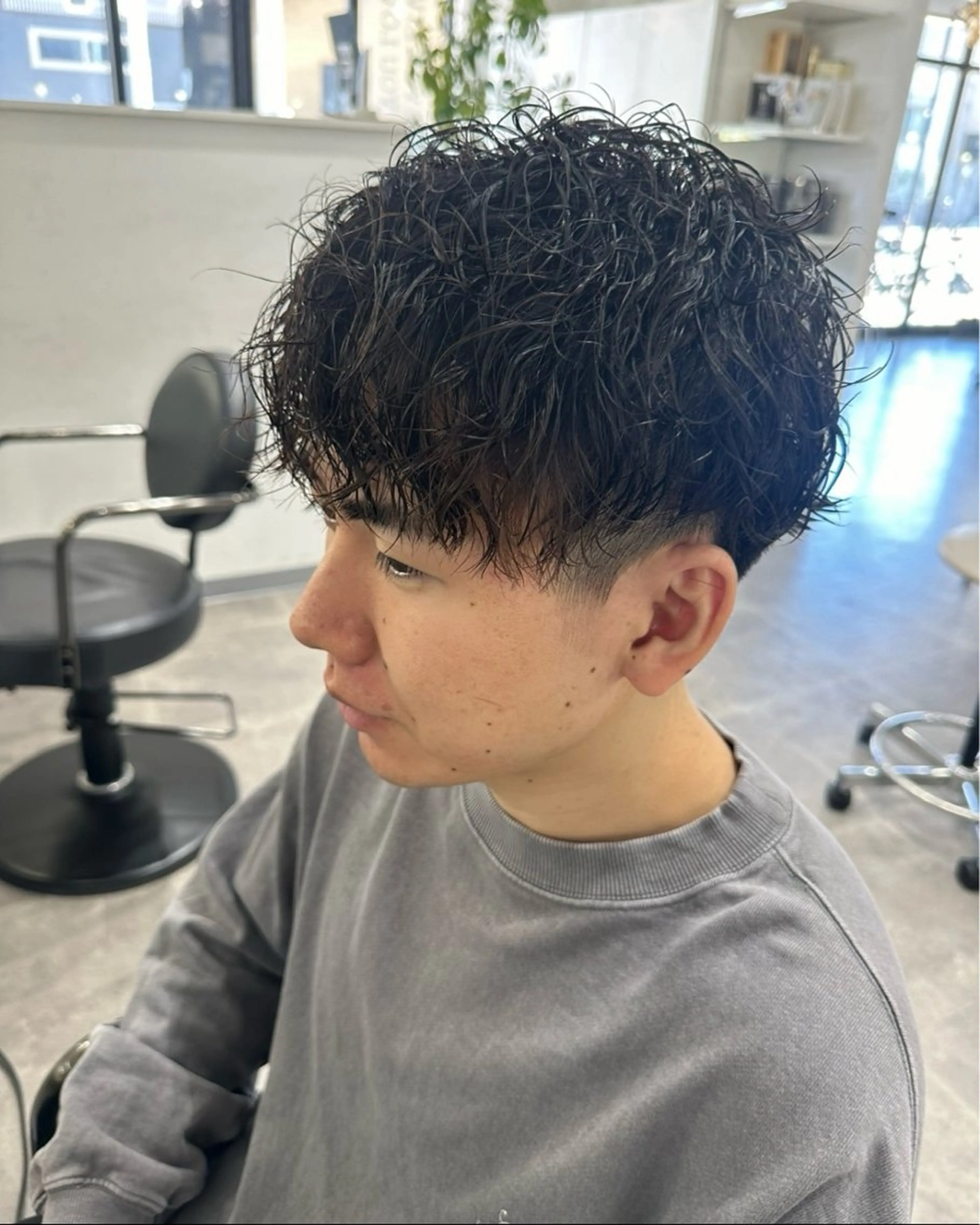 ショート パーマ メンズ メンズパーマ 篠崎 佑季のヘアスタイル