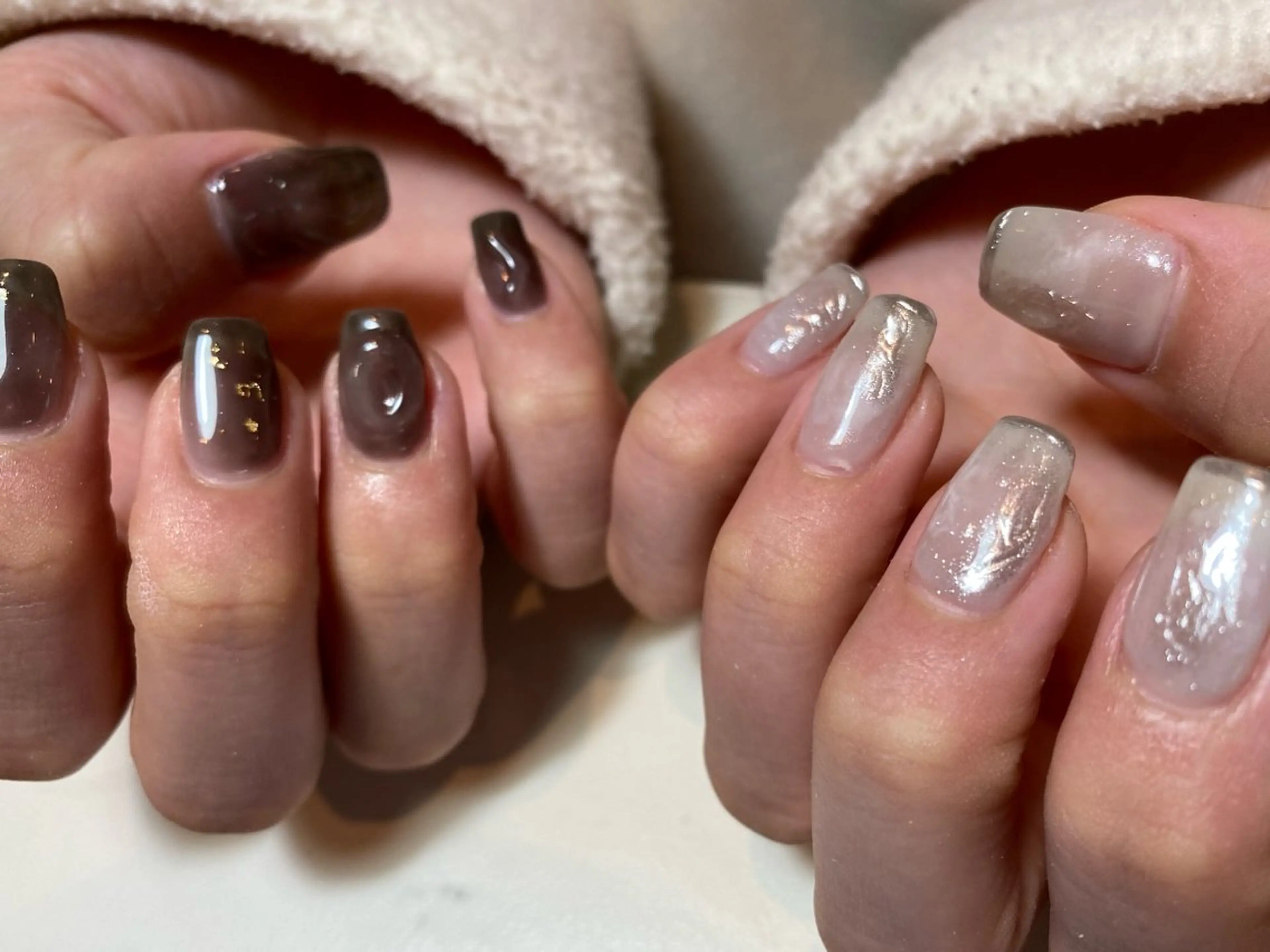 ネイル ニュアンスネイル scre as Etelのネイルデザイン