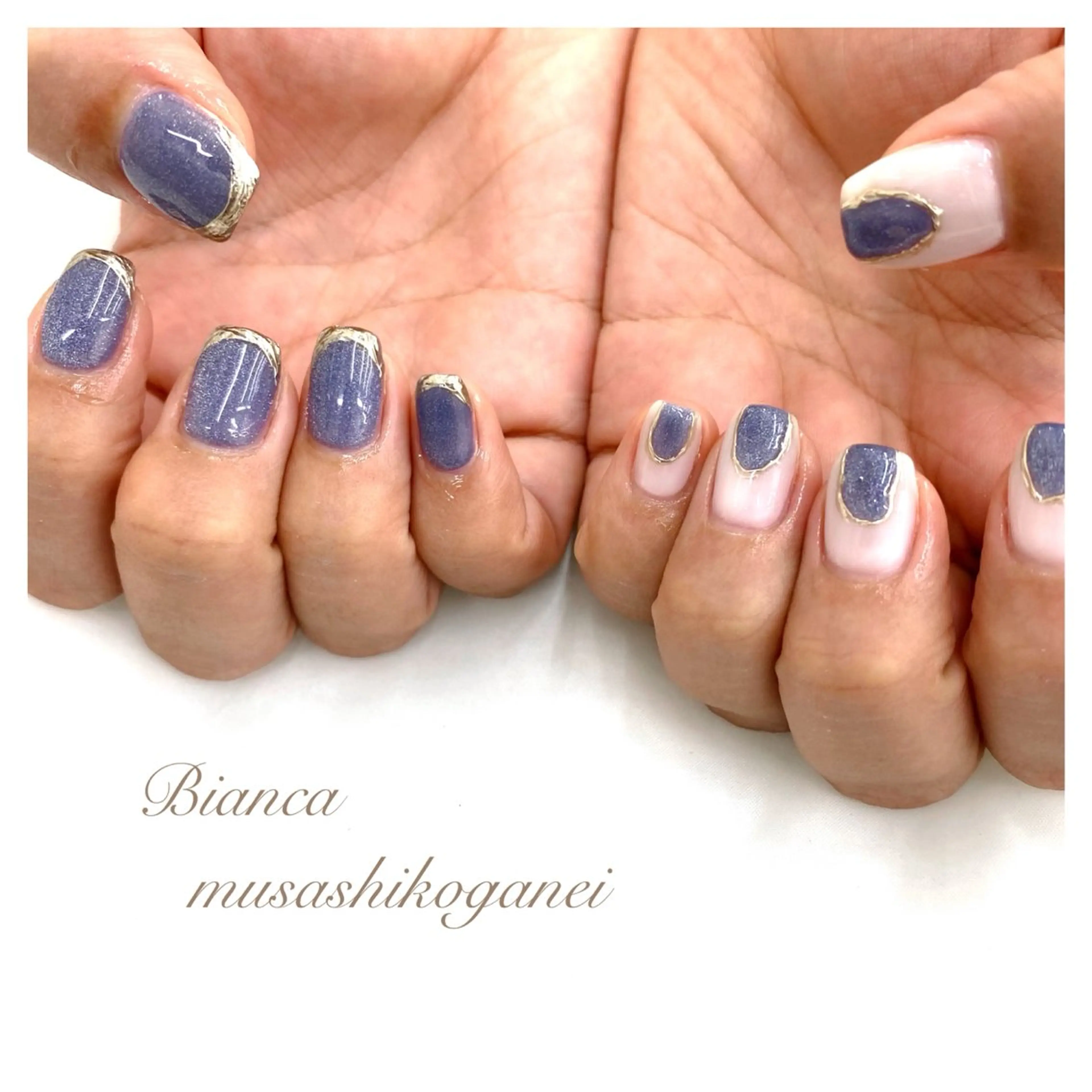 ネイル ハンドネイル Bianca 武蔵小金井 しぎはらのネイルデザイン