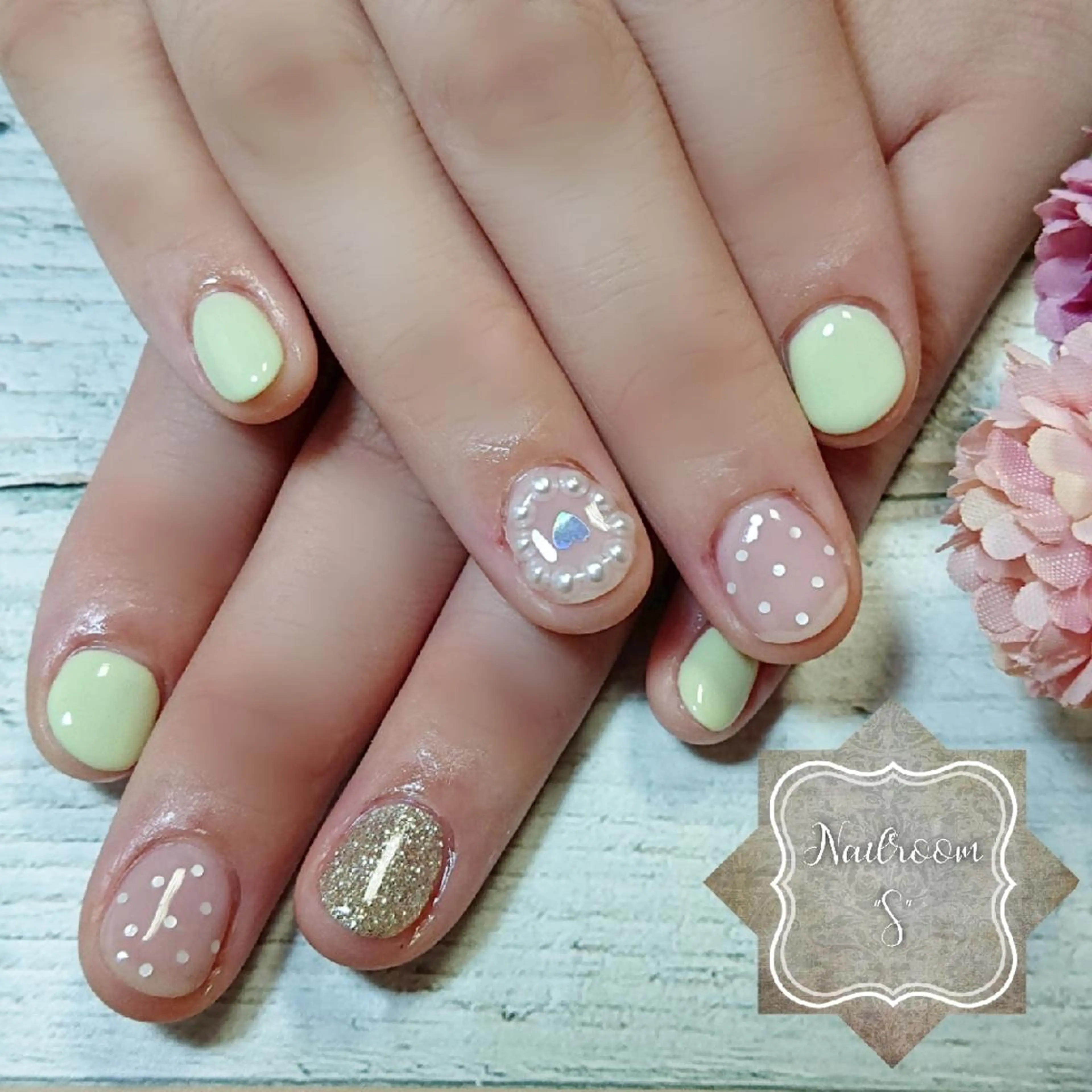 ネイル アートネイル 春ネイル Nail room  "S"  SAKAIのネイルデザイン