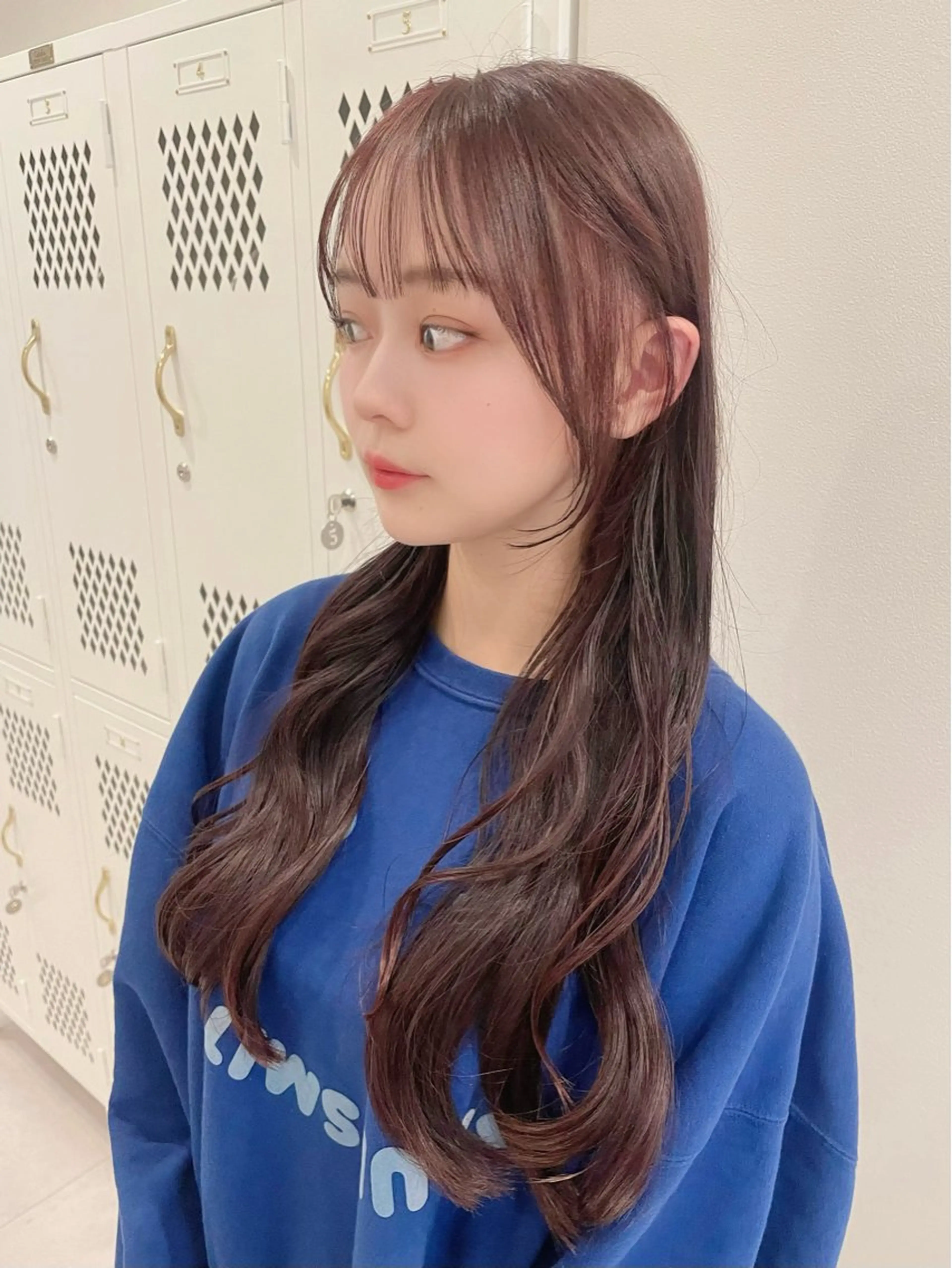 ロング カラー カット ヘアカラー トリートメント レイヤー/韓国 ハイトーン興津史弥のヘアスタイル