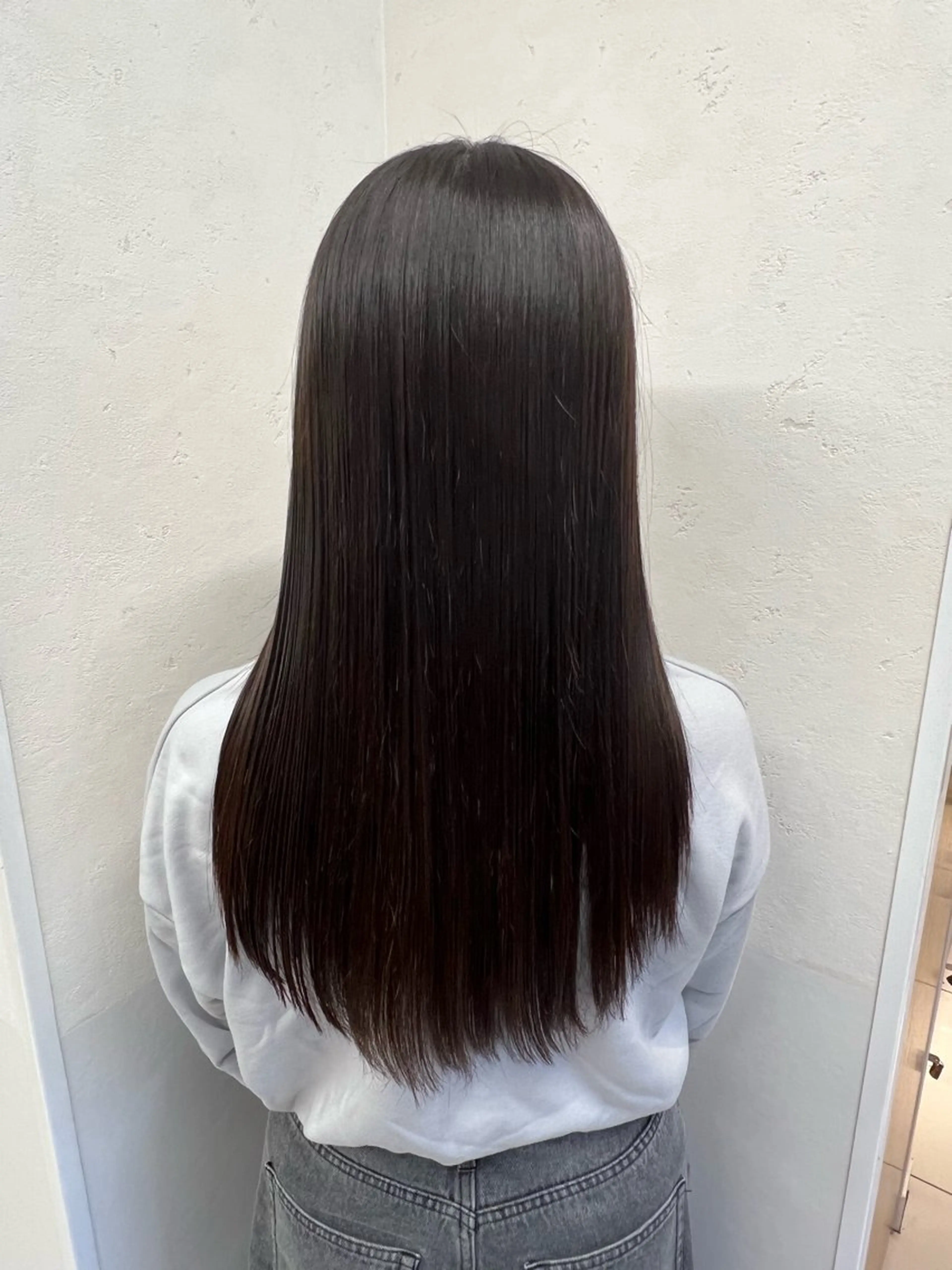 セミロング デザインカット カット ヘッドスパ ボブ/ウルフ/ 寒色カラー/さちかのヘアスタイル