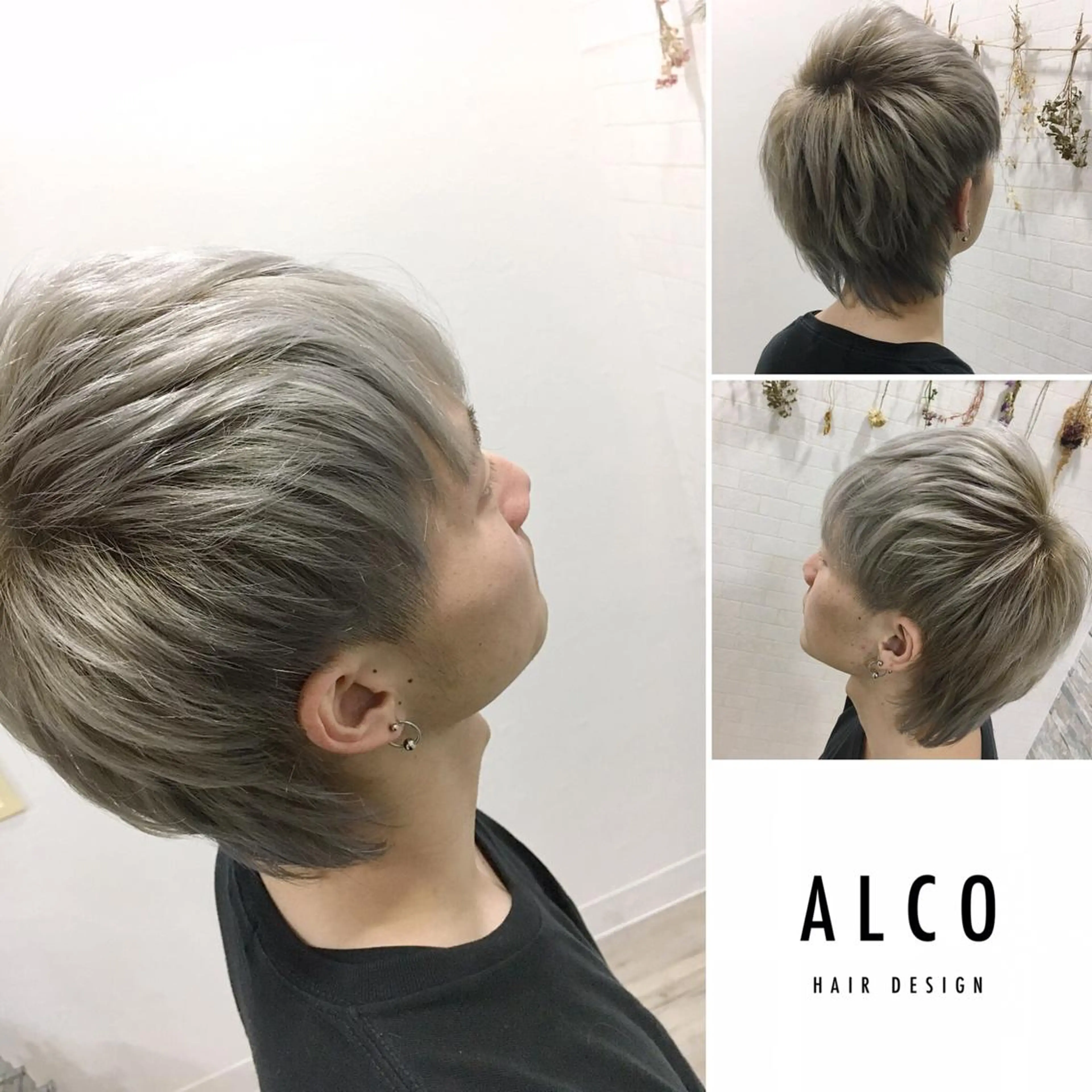ショート カラー メンズ カット ヘアカラー トリートメント ワタイショウタ 髪質改善✨アイブロウのヘアスタイル