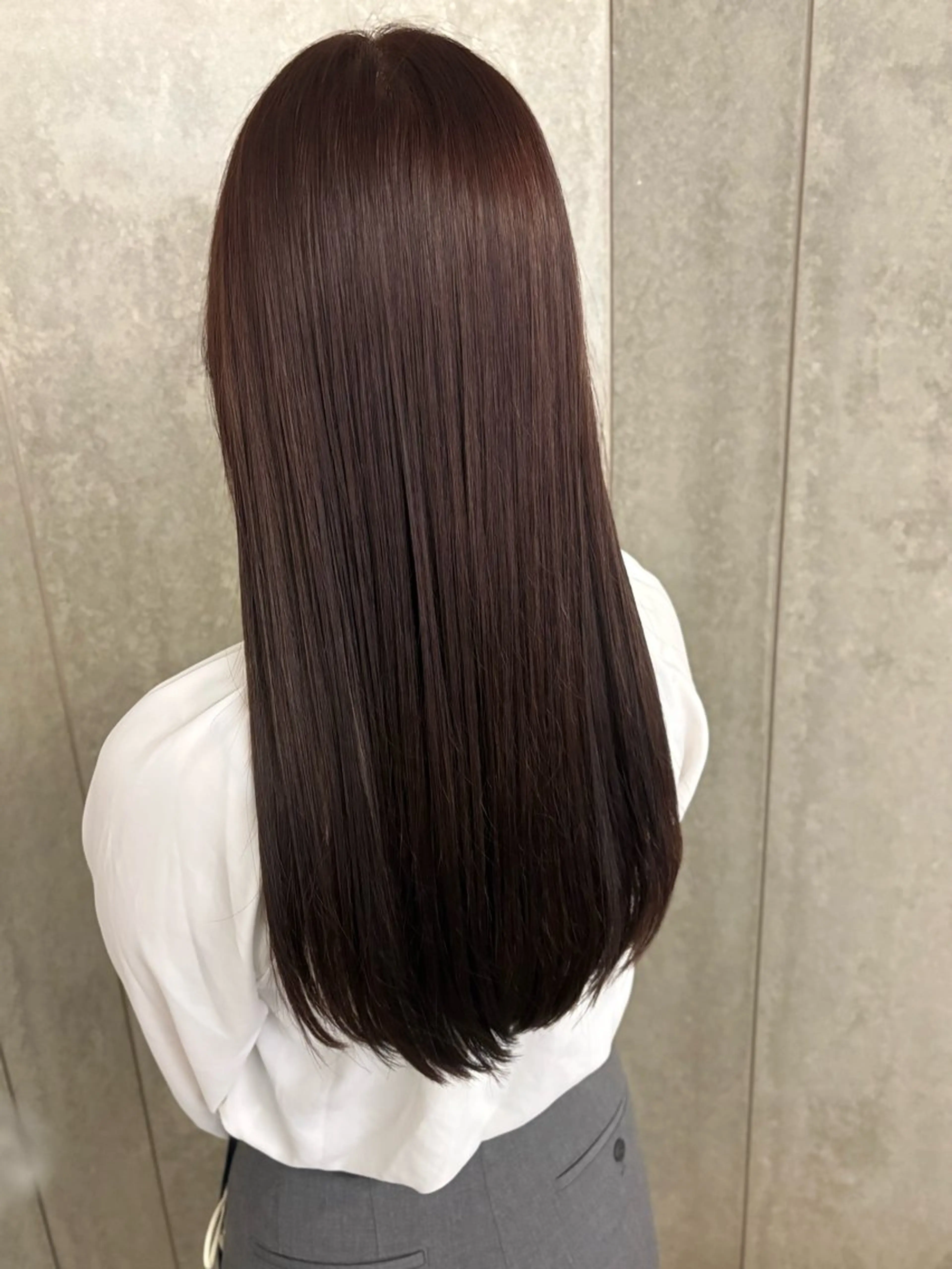 ロング カラー ラベンダーカラー ヘアカラー トリートメント 水口 碧斗のヘアスタイル