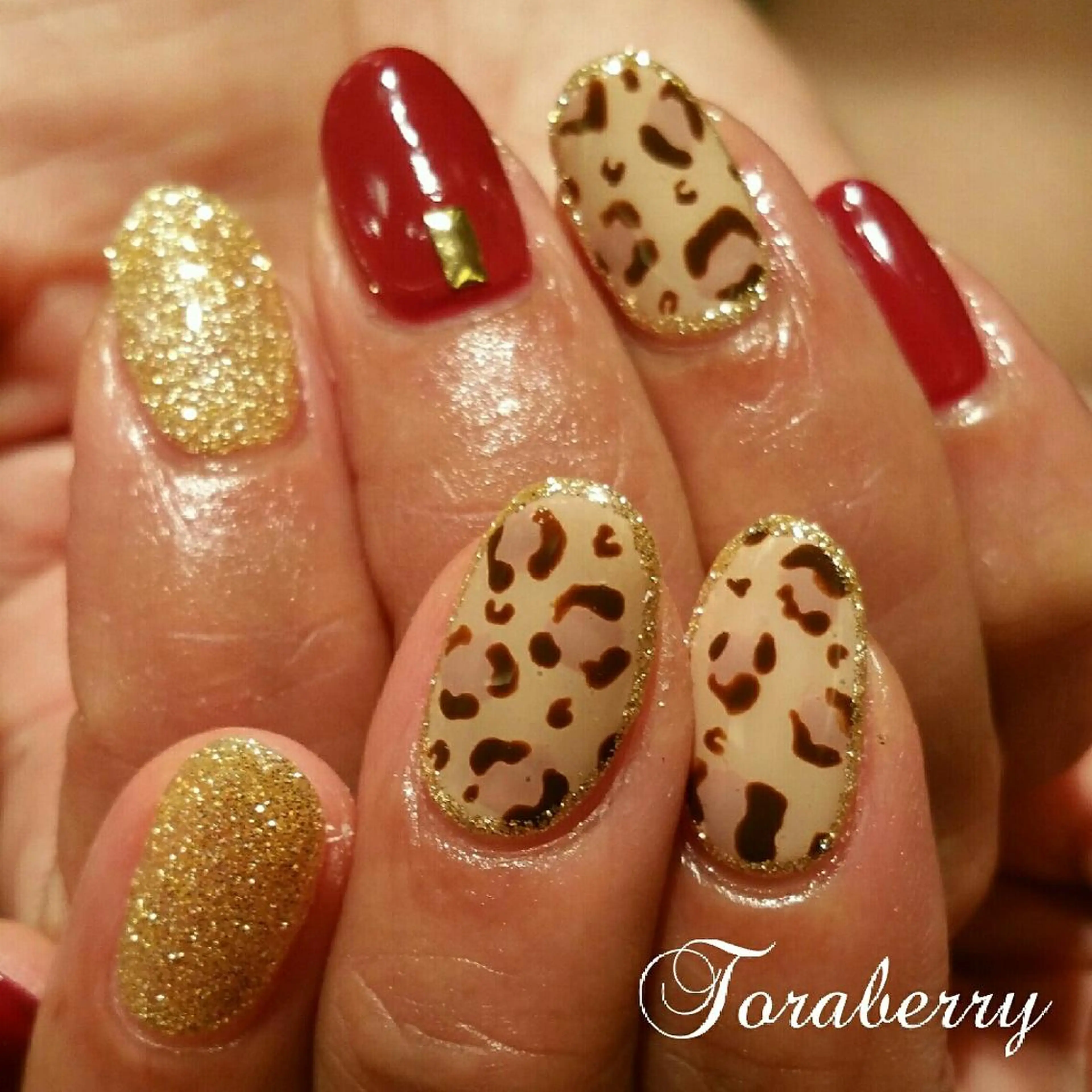 ネイル アニマル柄 ネイリスト なつみのネイルデザイン