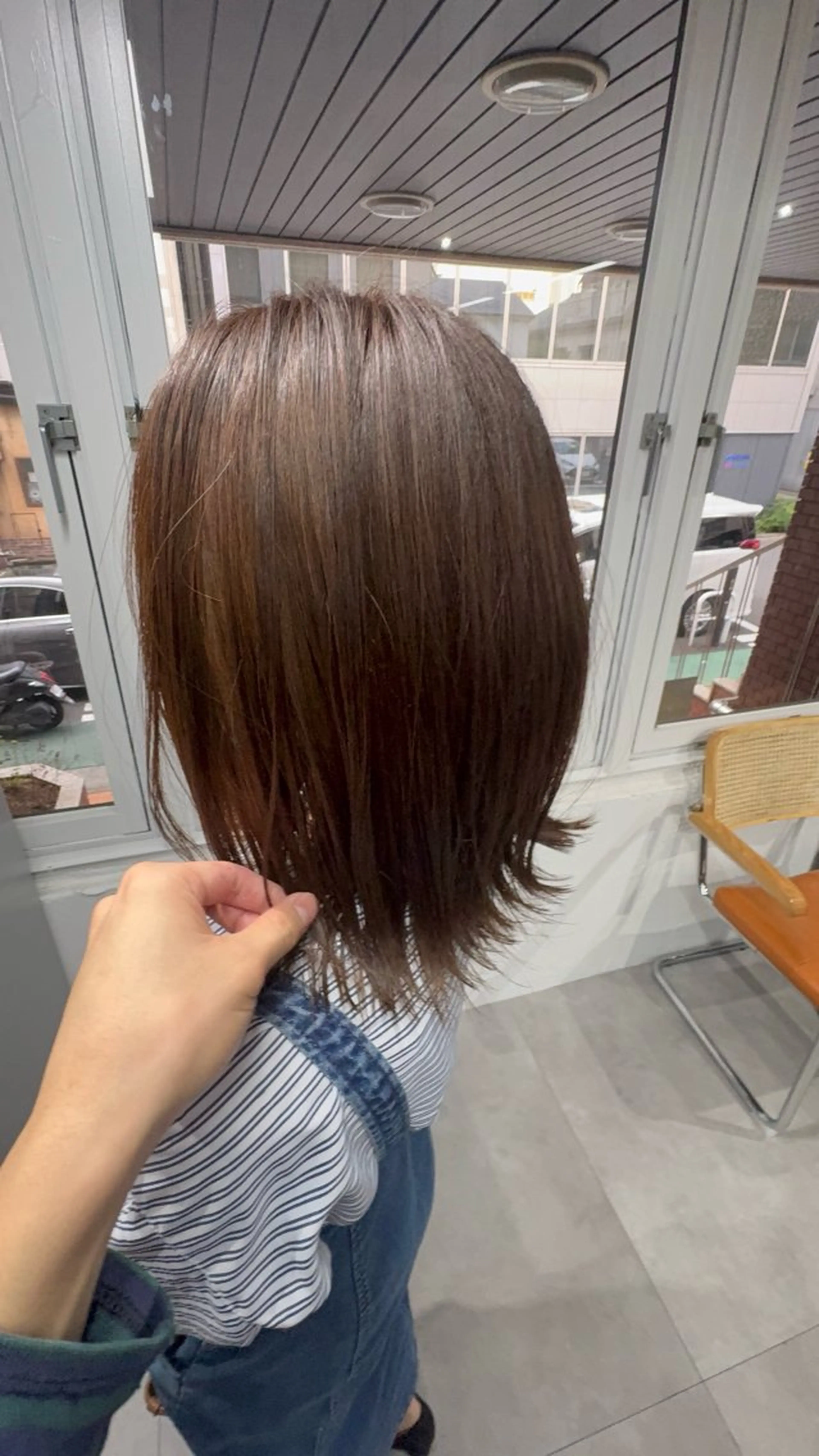 「ミニモ限定モデル様価格🎀」当日okグレーカラー                      地毛ボカシ白髪染めカラーの写真