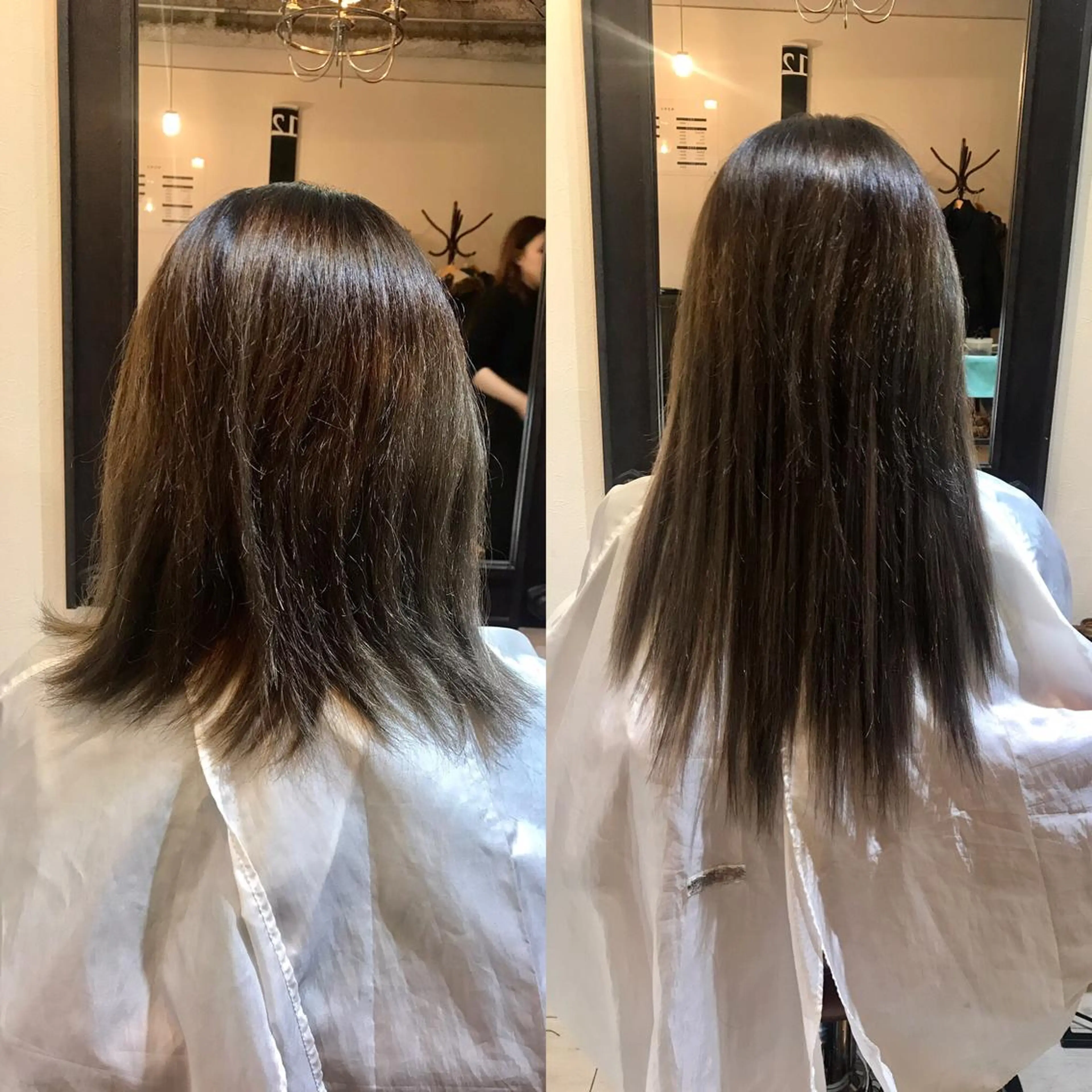 ミディアム カット エクステ Orque 伊藤丈晴のヘアスタイル