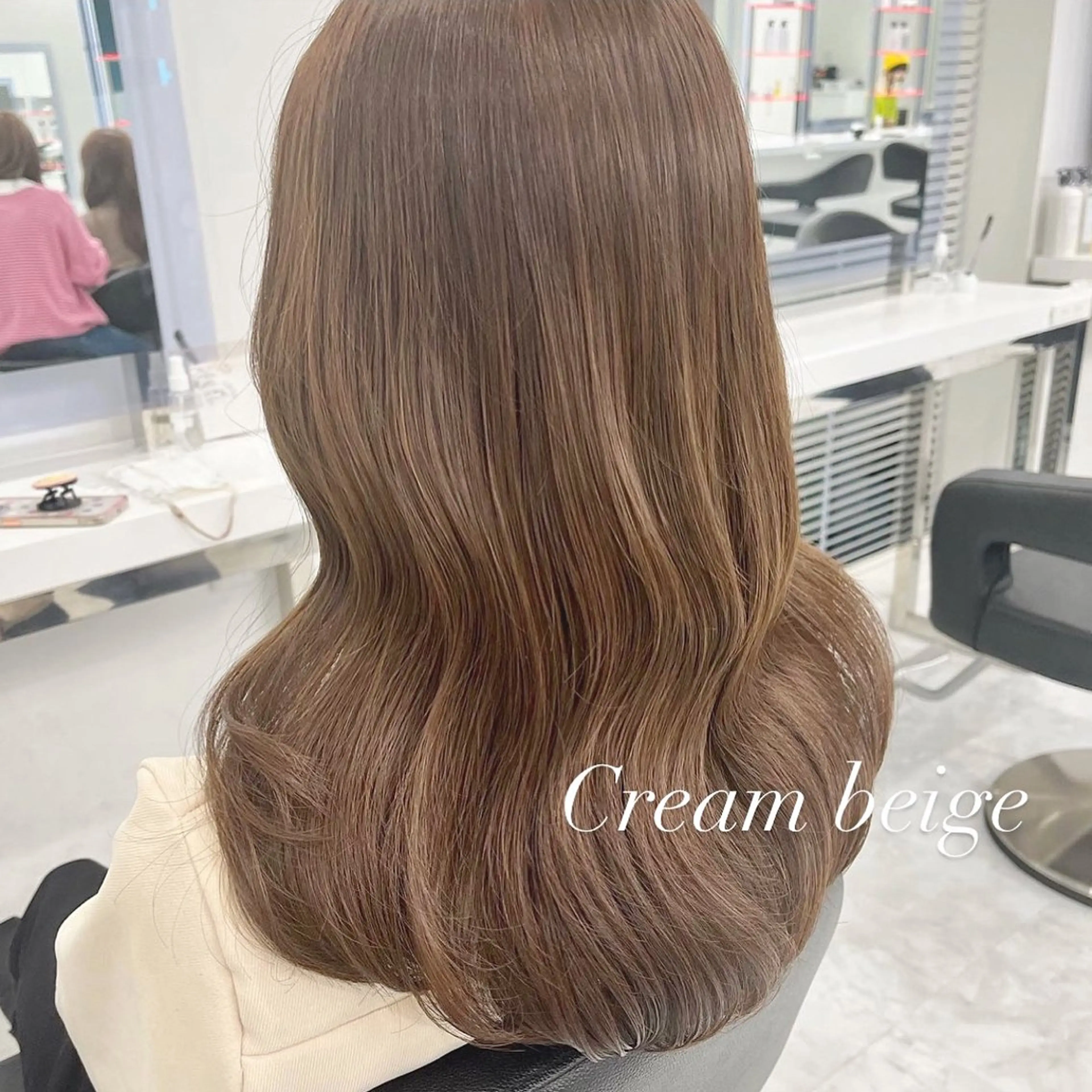 ミディアム ヘアカラー トリートメント ヘッドスパ ヘアセット うる艶トレンドヘア 🕊️上野BABYのヘアスタイル