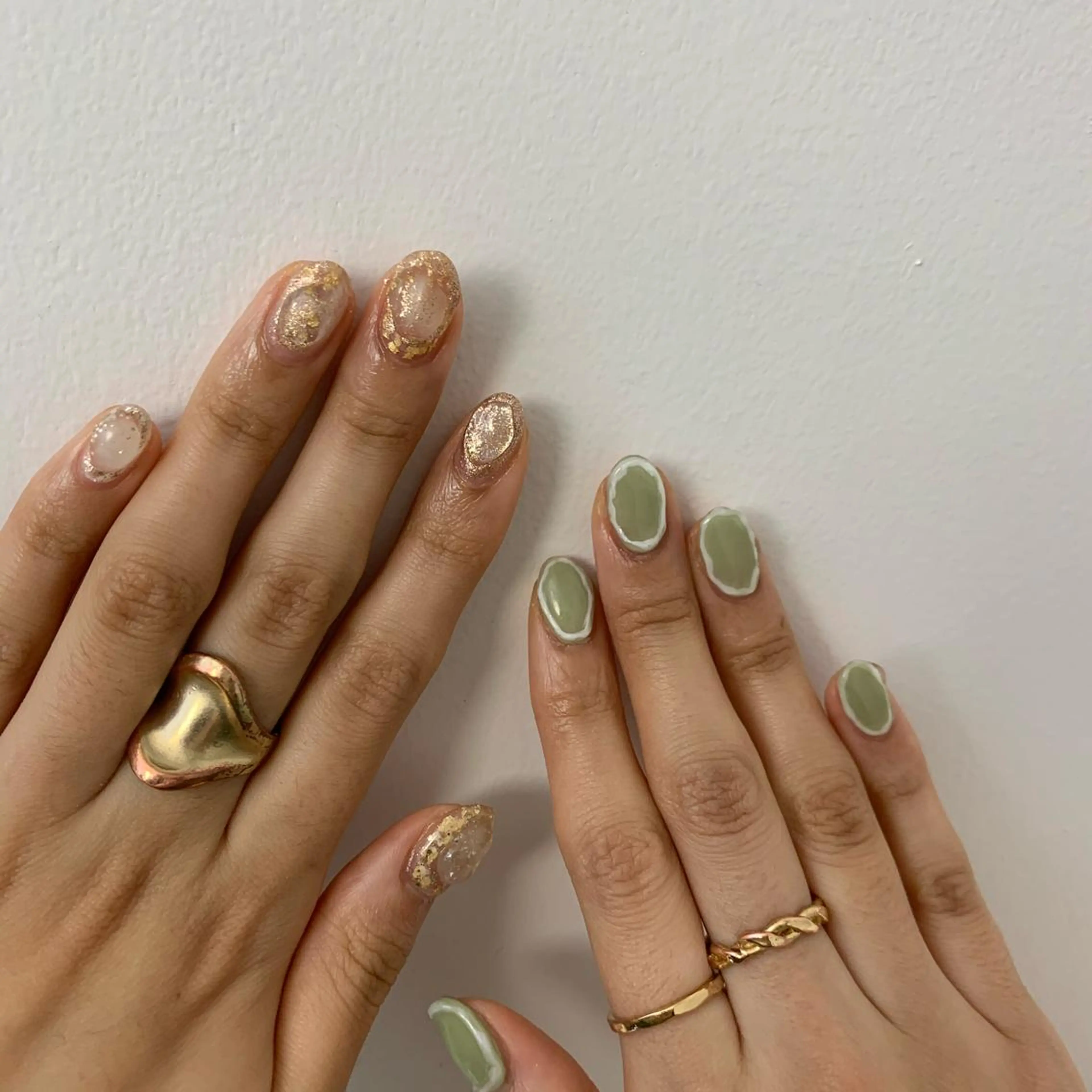 ネイル ハンドネイル 【淡色color/ nail】maikoのネイルデザイン