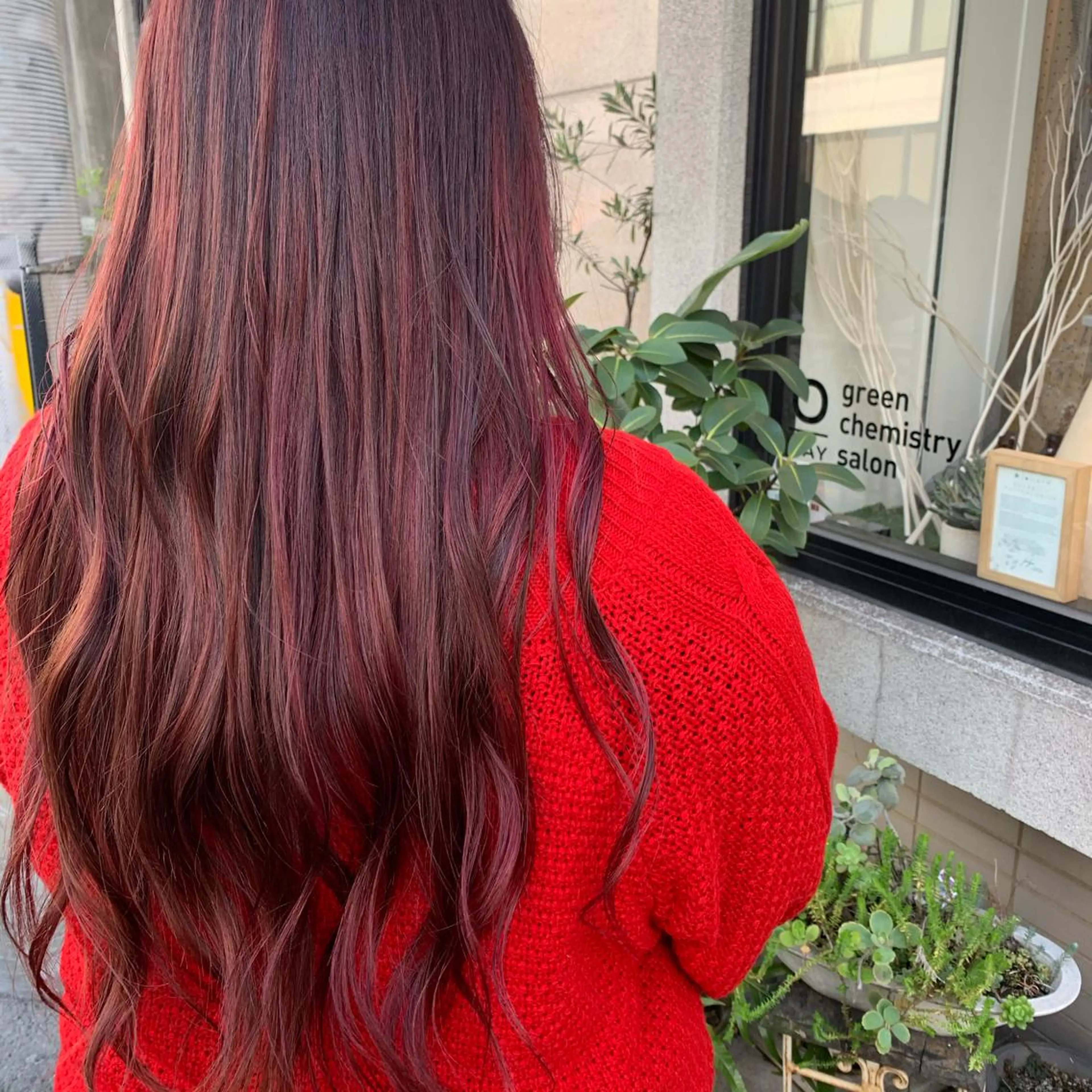 ロング 艶髪color💎髪 質改善ストレート大吉のヘアスタイル