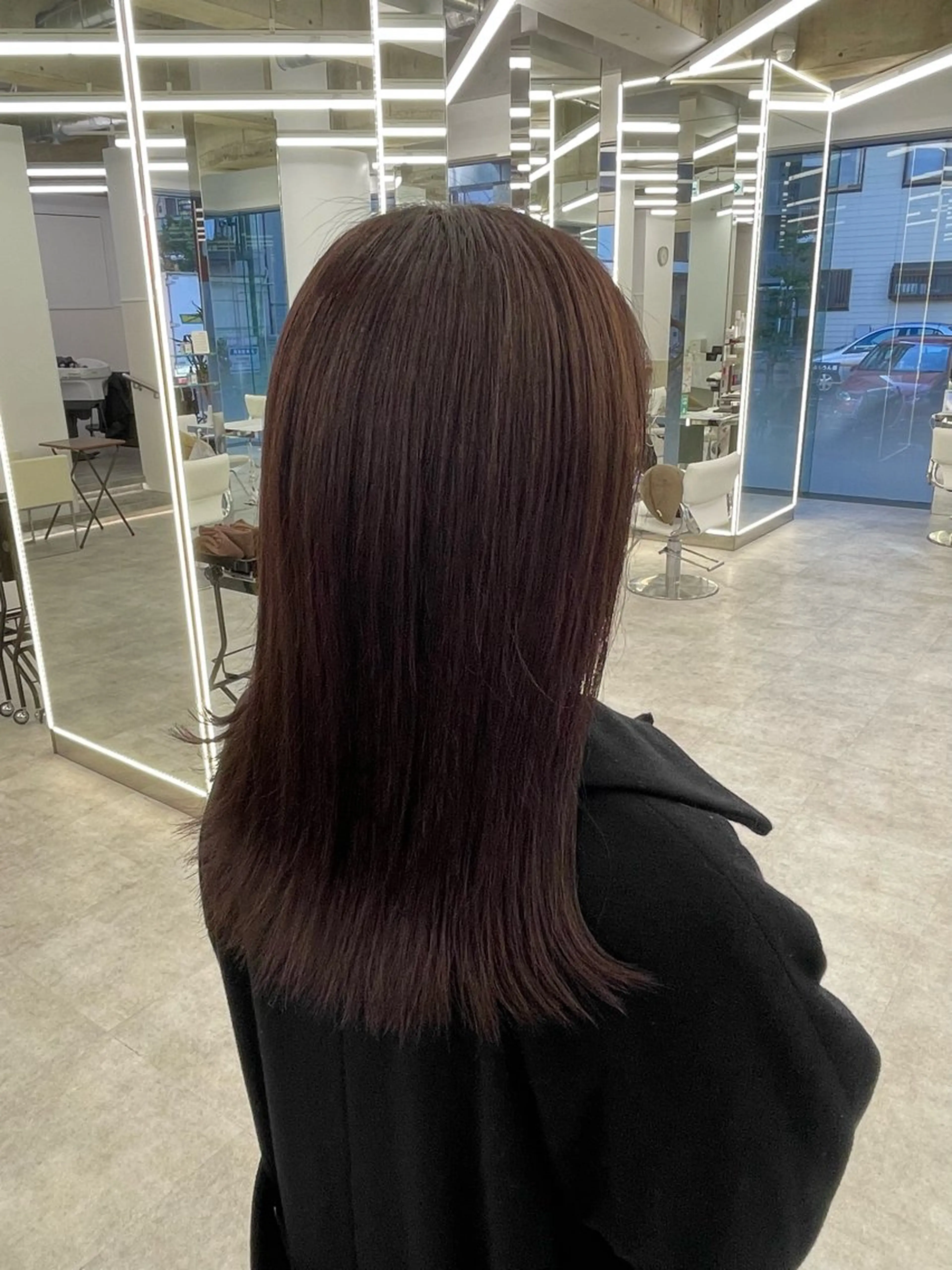 セミロング カラー ヘアアレンジ カット ヘアカラー トリートメント 【Sweep】おじま のぞみのヘアスタイル