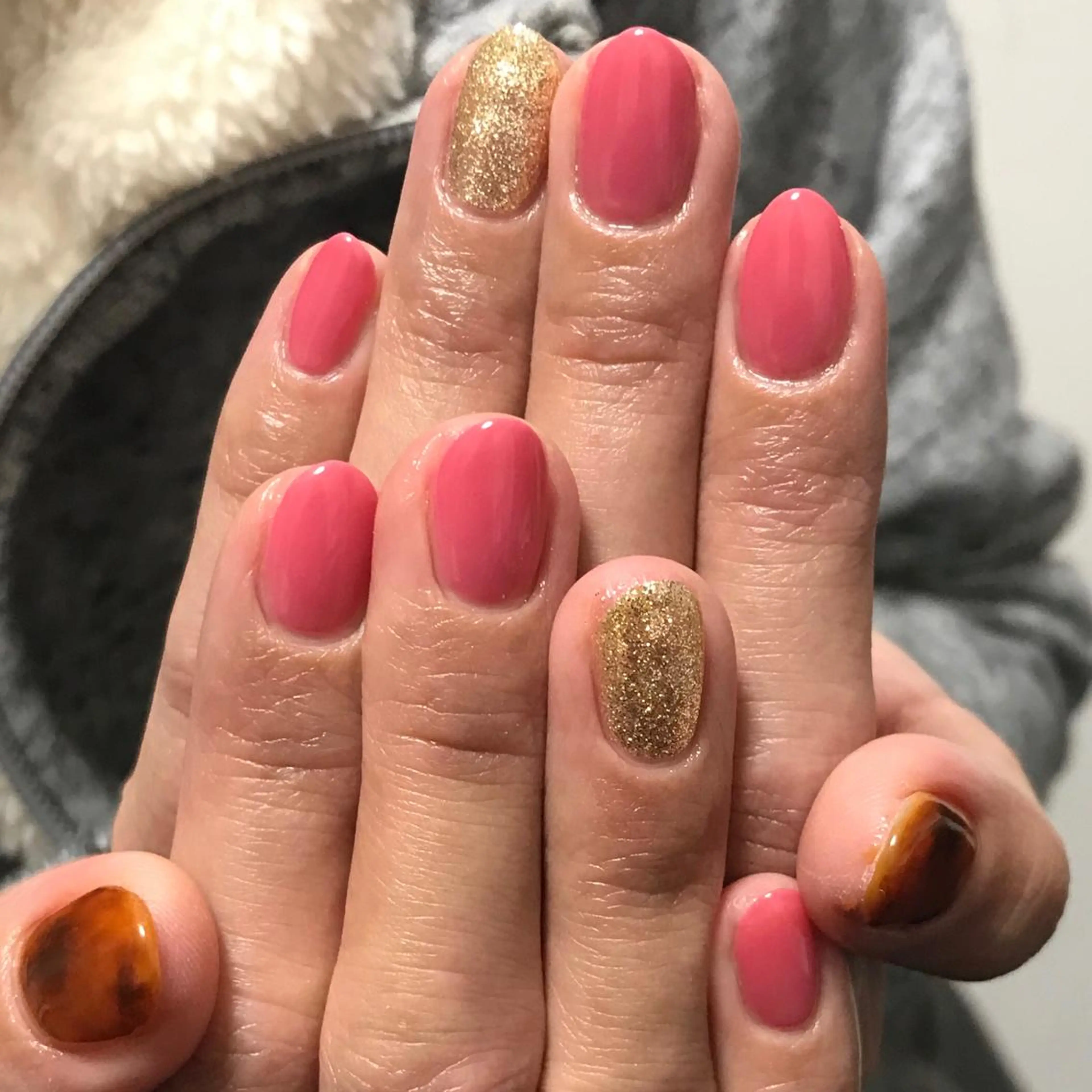 ネイル べっ甲ネイル オフィスネイル ワンカラーネイル シンプルネイル ステラ marikominoのネイルデザイン