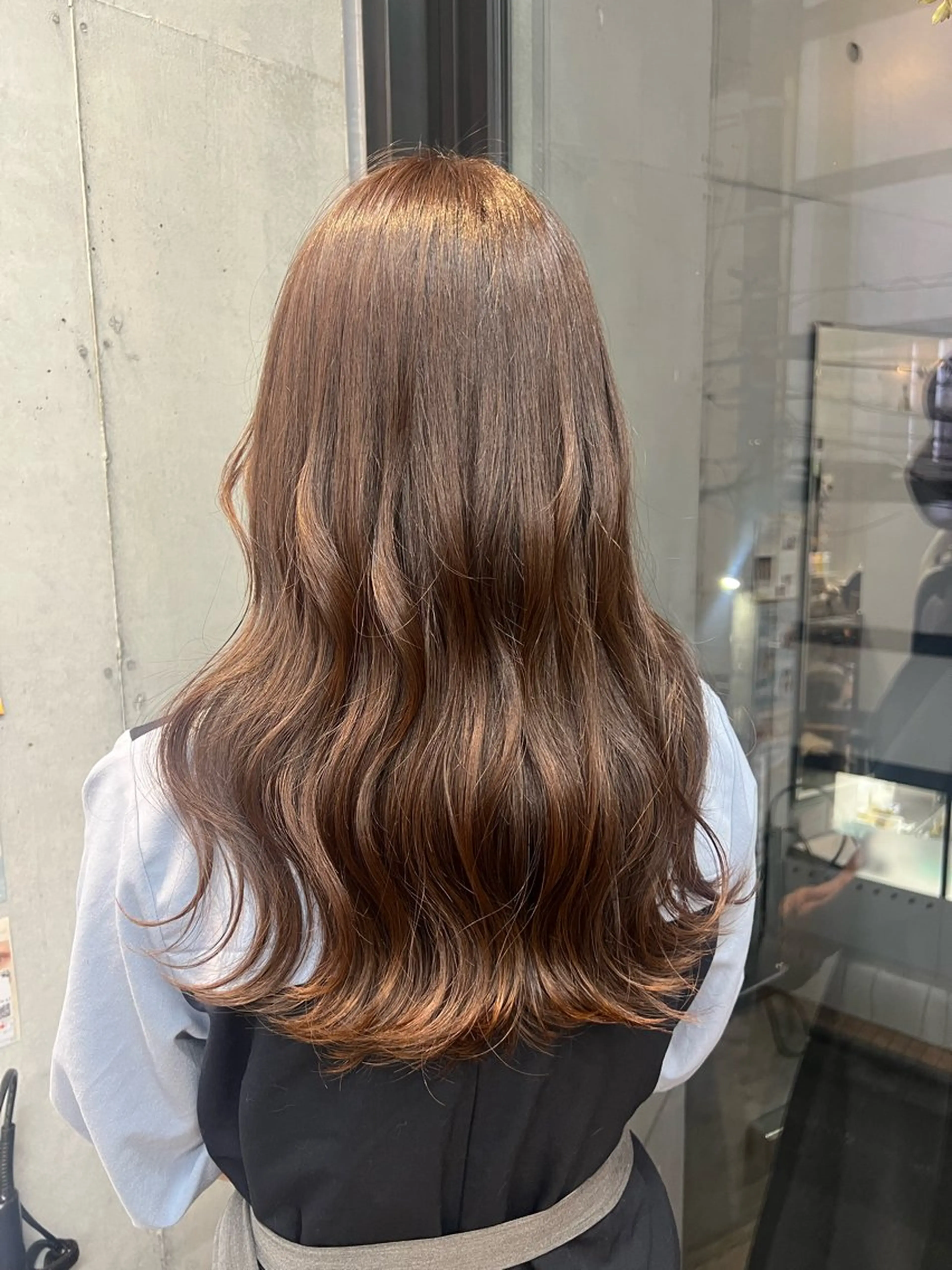 ロング カコ/レイヤーカット ヘアアレンジのヘアスタイル