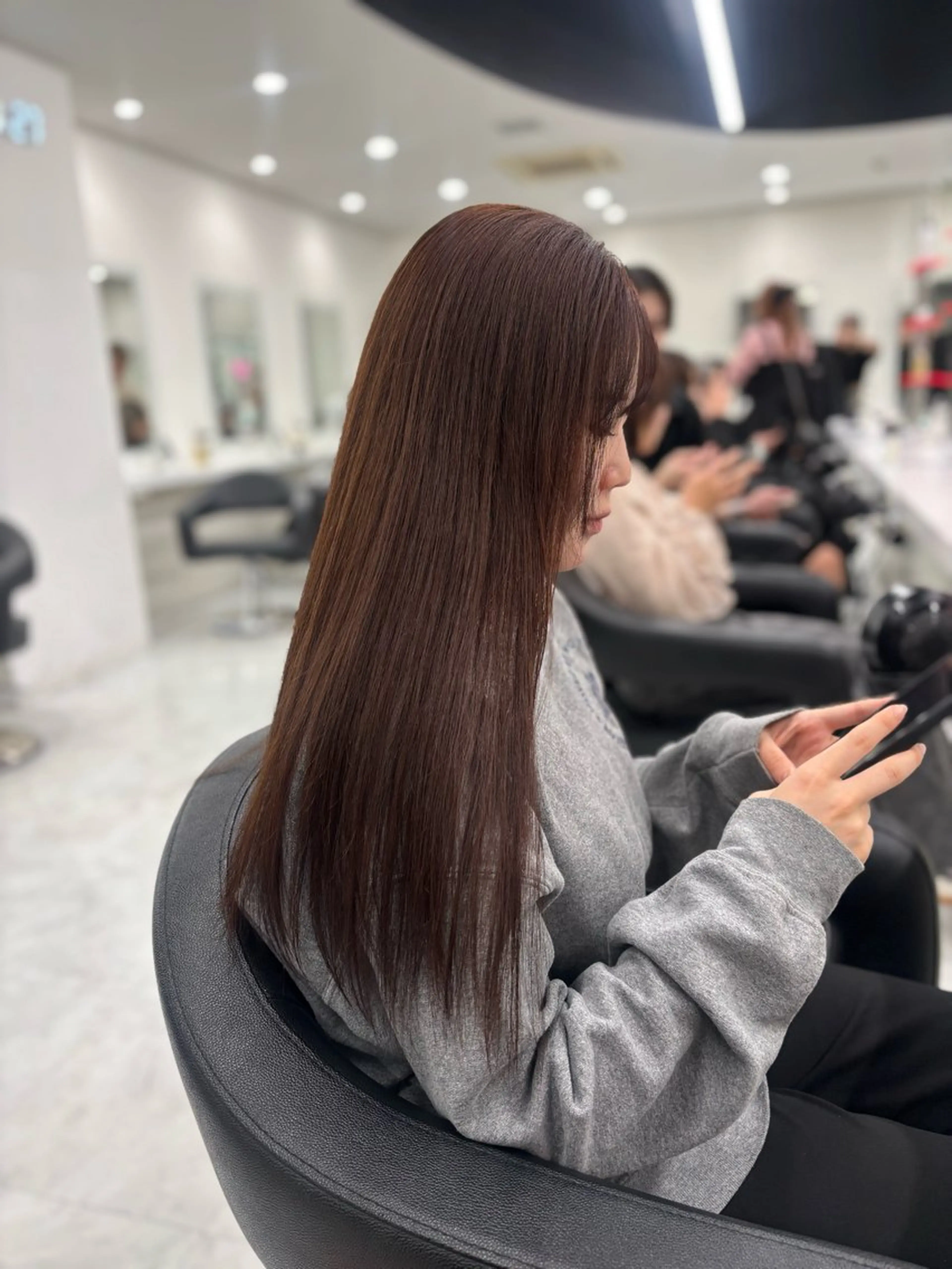 ロング ヘアカラー トリートメント ヘアセット 渋谷🥇wカラー 特化美容師のヘアスタイル