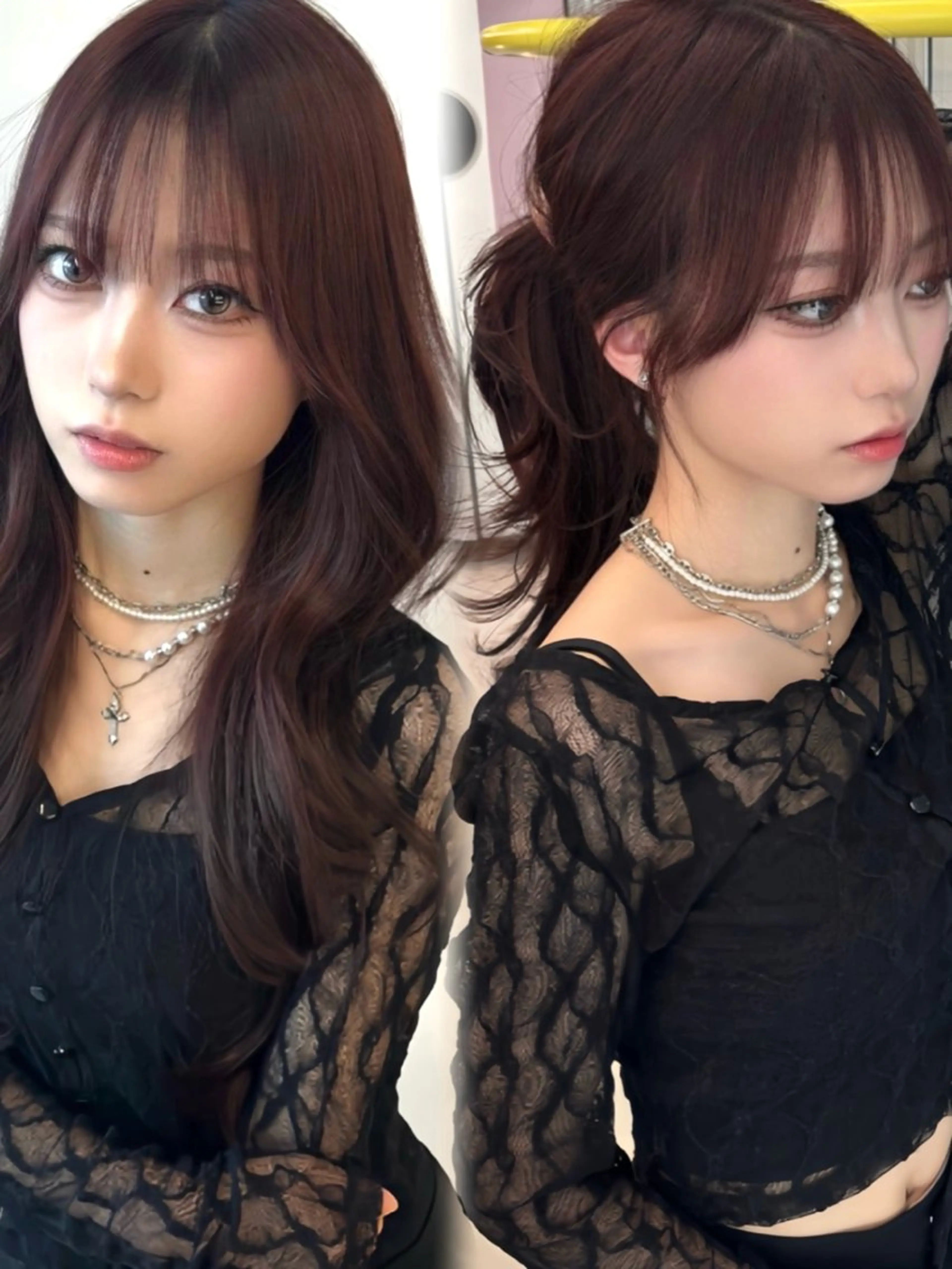 ロング ハイレイヤー 韓国風ヘア レイヤーカット カット ヘアカラー 名古屋/レイヤー /RYOUICHI/のヘアスタイル