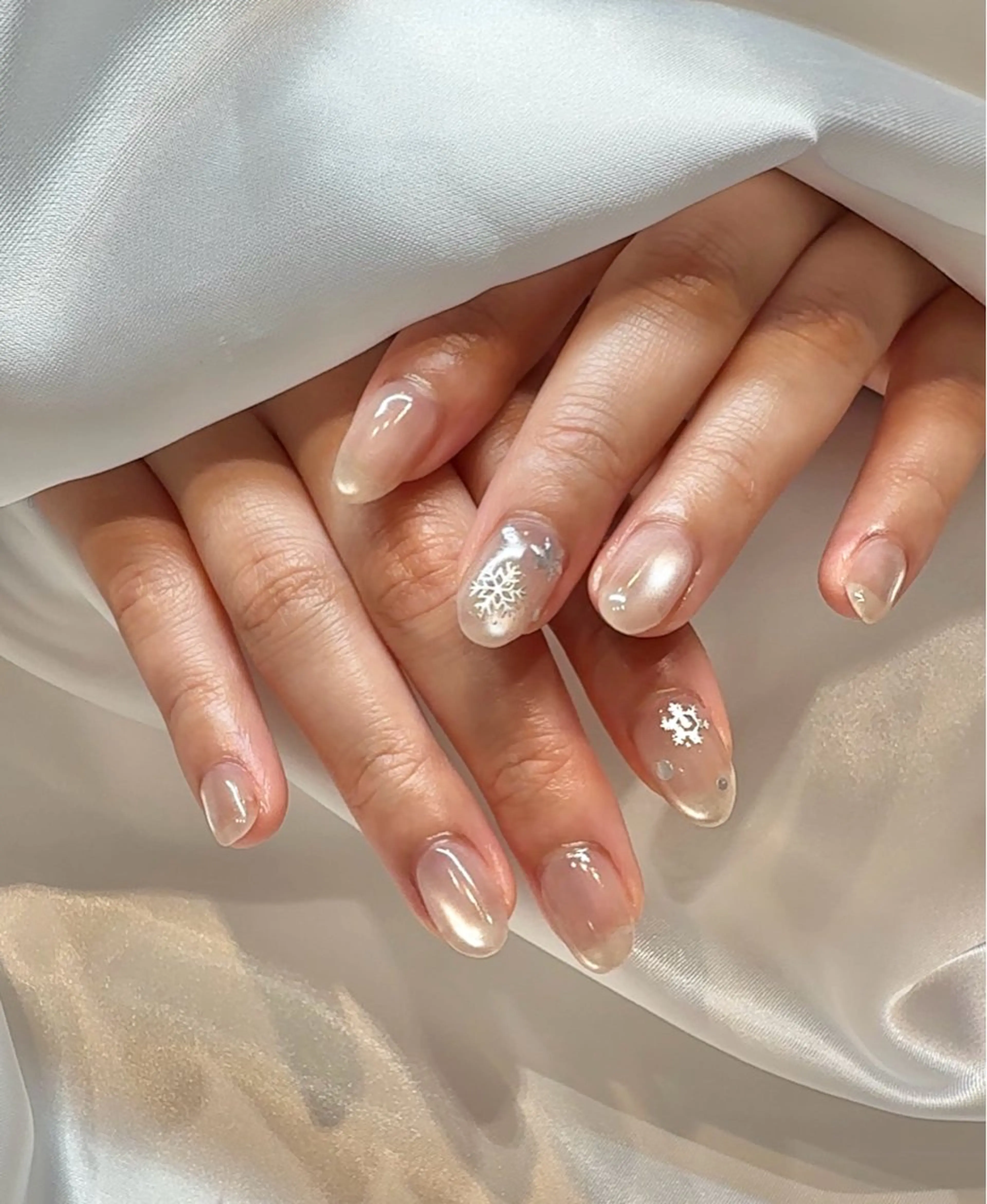 ネイル 氷ネイル・うるうるネイル ハンドネイル nail  LATTE所属・nail Latteのネイルデザイン