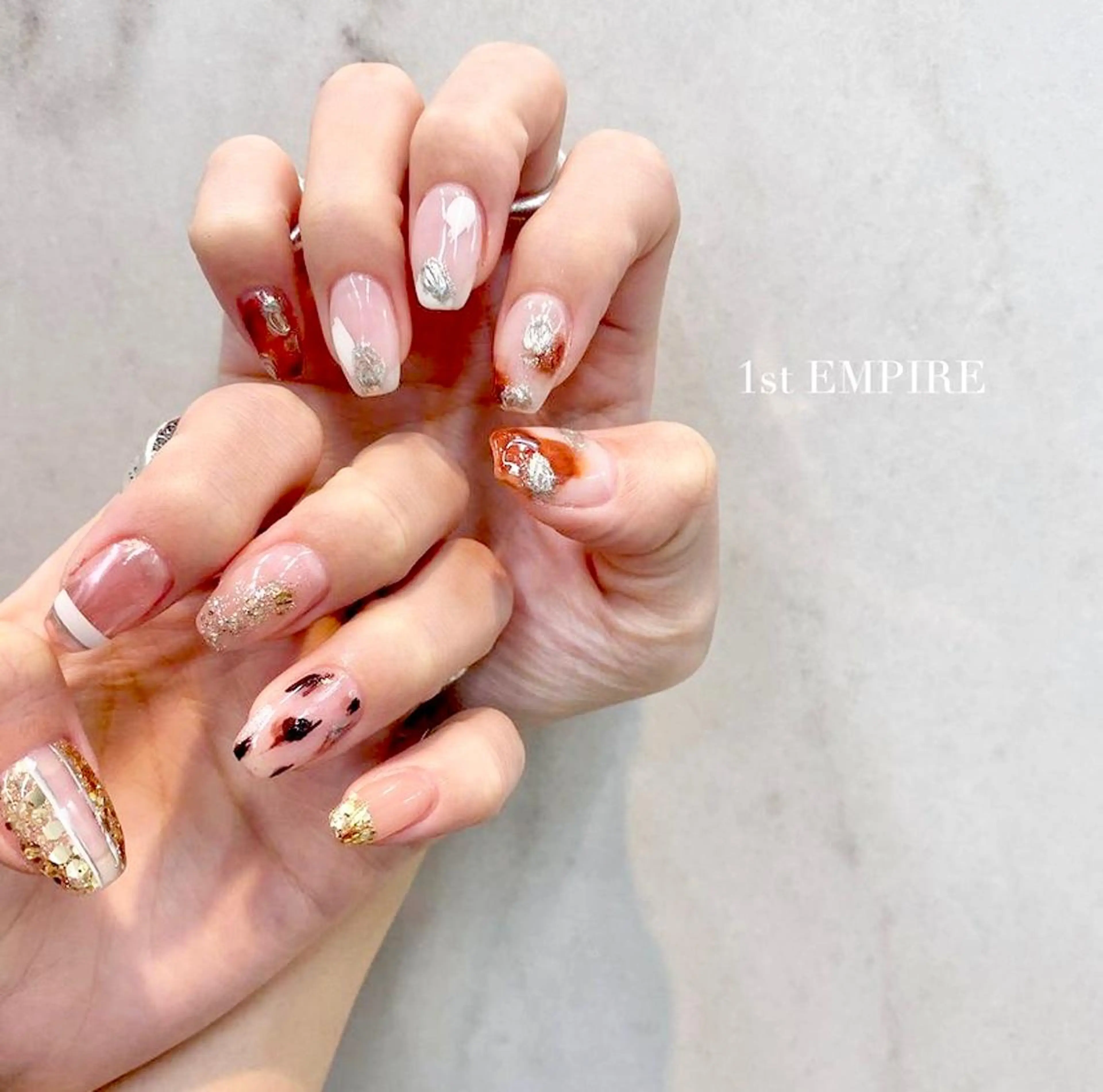 ネイル ニュアンスネイル ハンドネイル 1st EMPIRE .SAHOのネイルデザイン