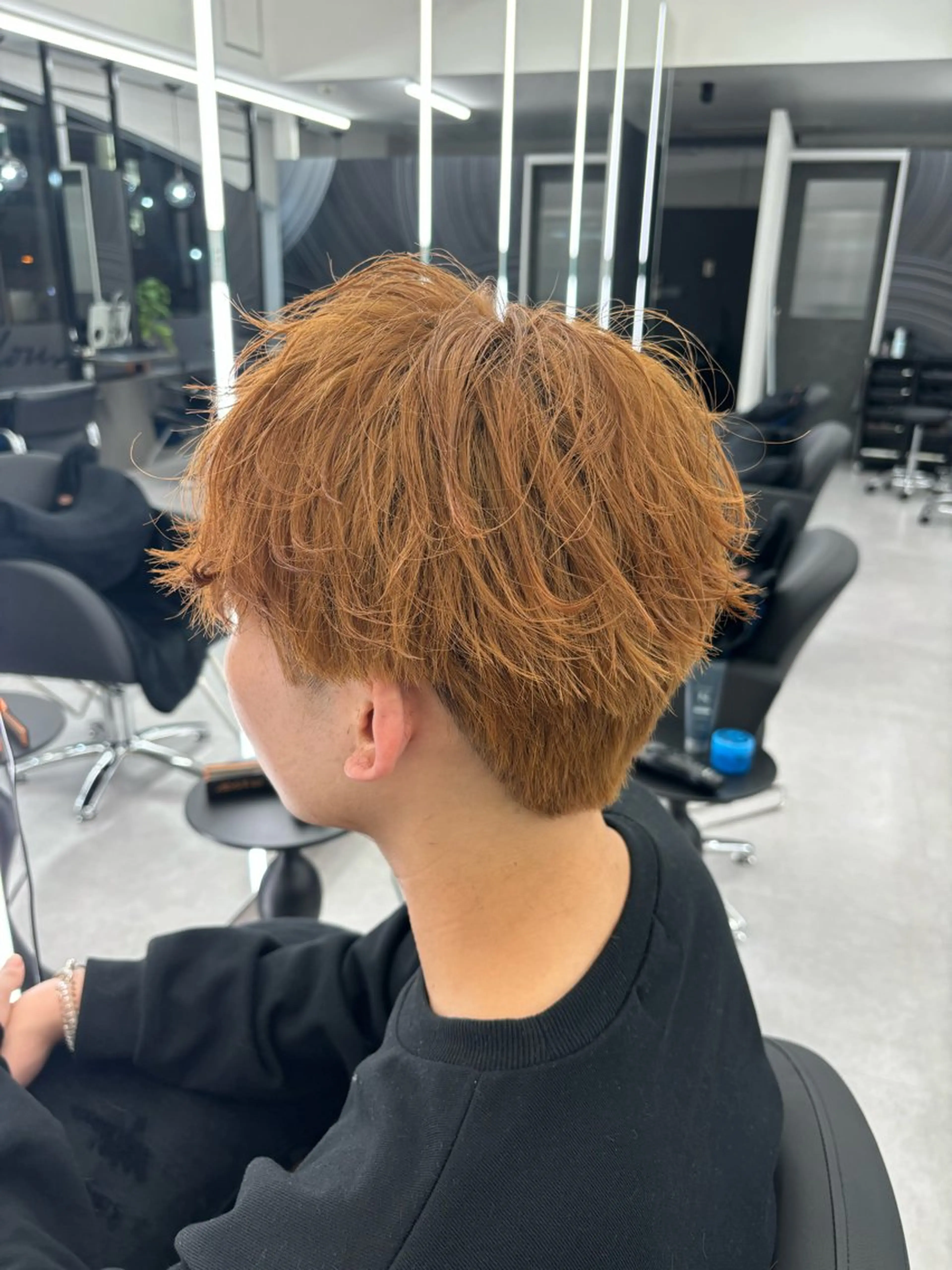 カラー メンズ マッシュ 韓国風メンズヘア 高森蓮のヘアスタイル