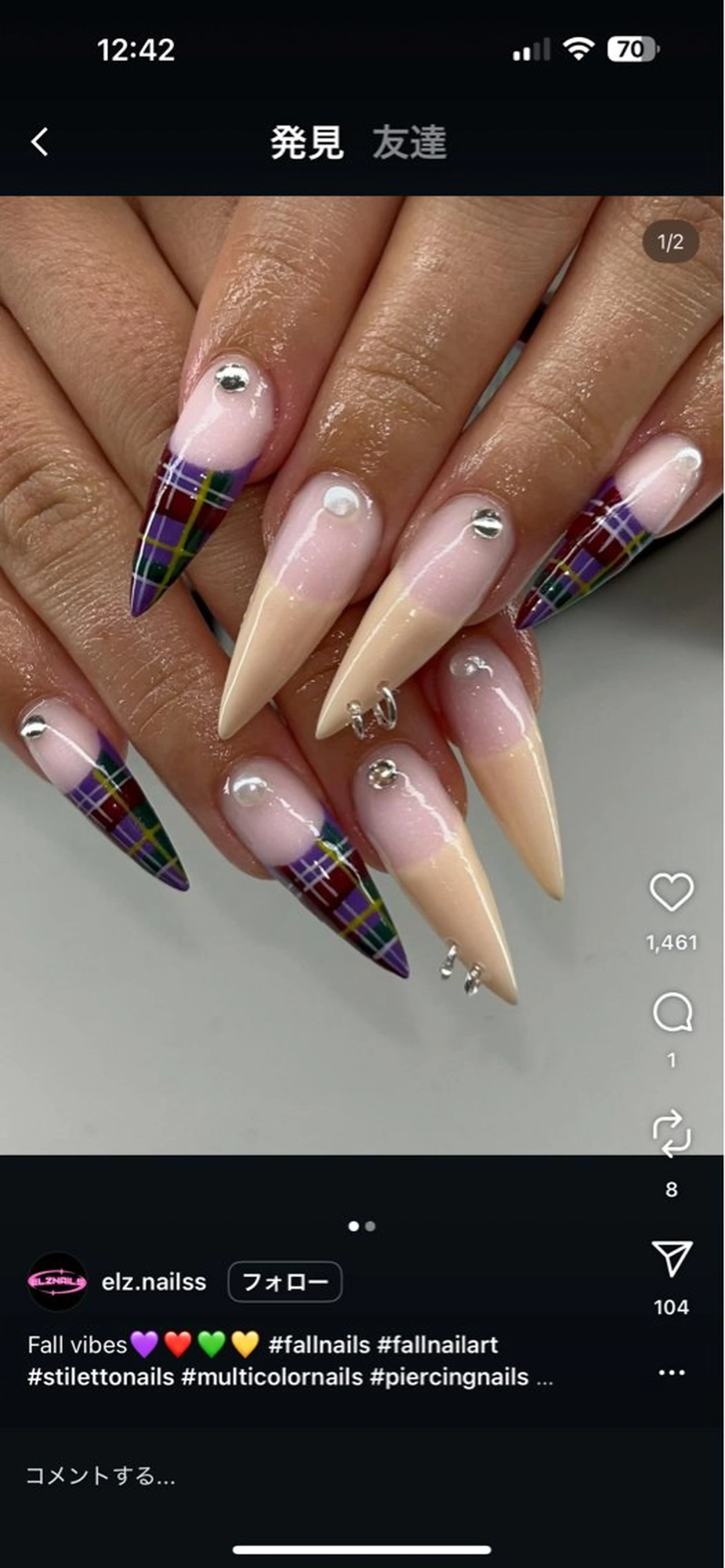 ネイル チークネイル 桜ネイル フットネイル ジェルネイル ハロウィン ハンドネイル 馬詰 にゅんのネイルデザイン