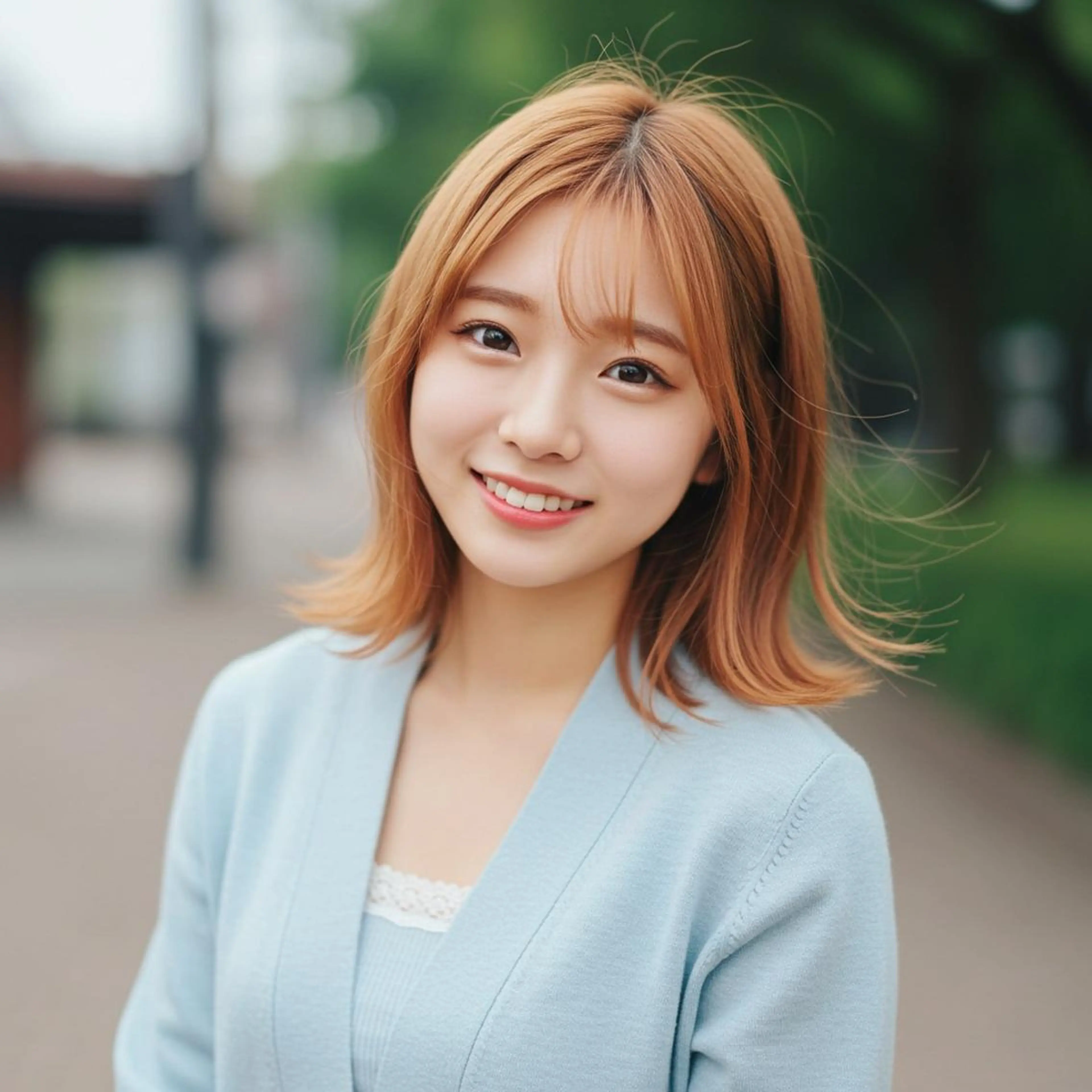 ミディアム 高堰 朱羽のヘアスタイル