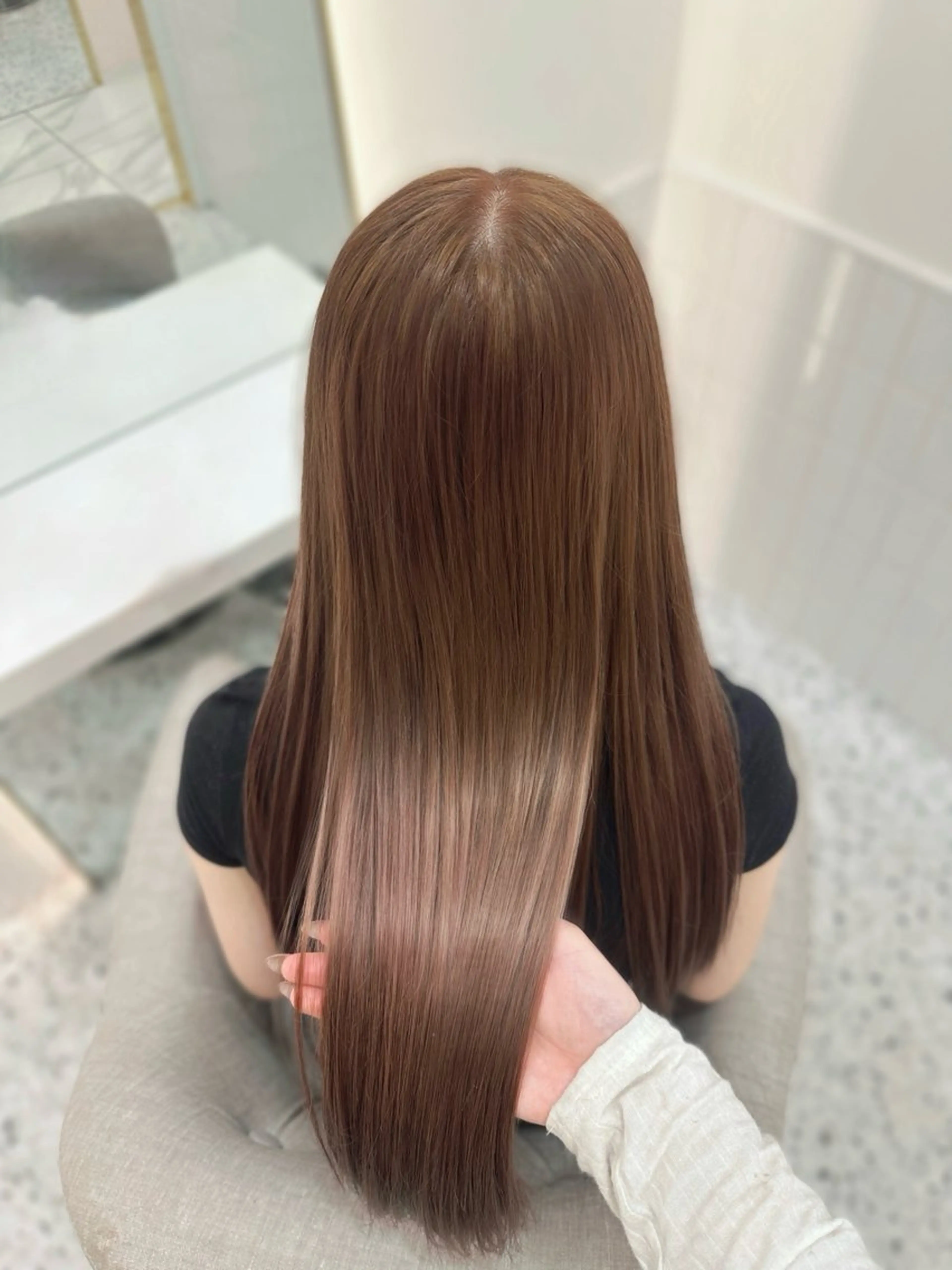 ロング カラー 🎀ちゃん りお🎀のヘアスタイル