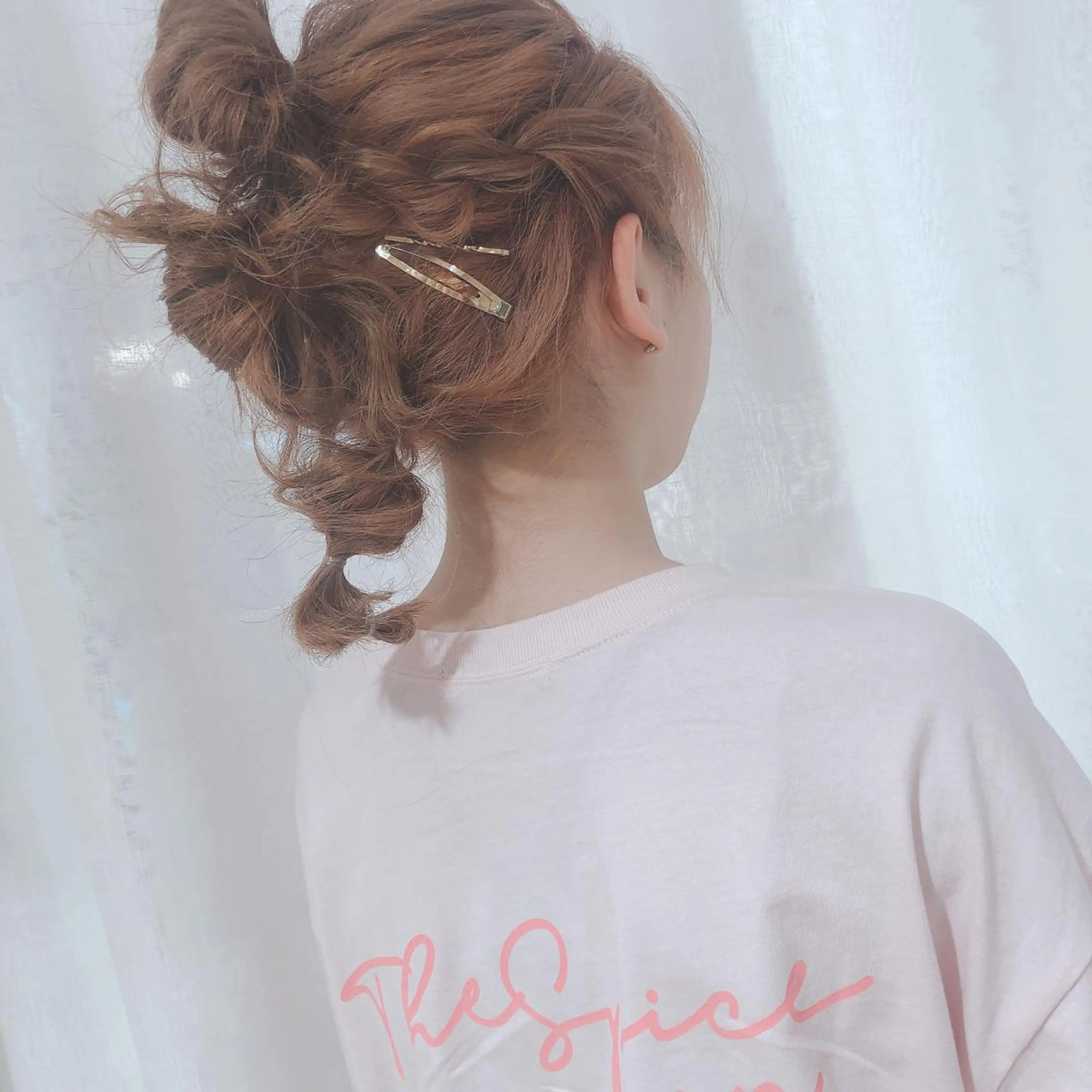 ヘアアレンジ お団子ヘア ヘアセット 原 麻耶のヘアスタイル