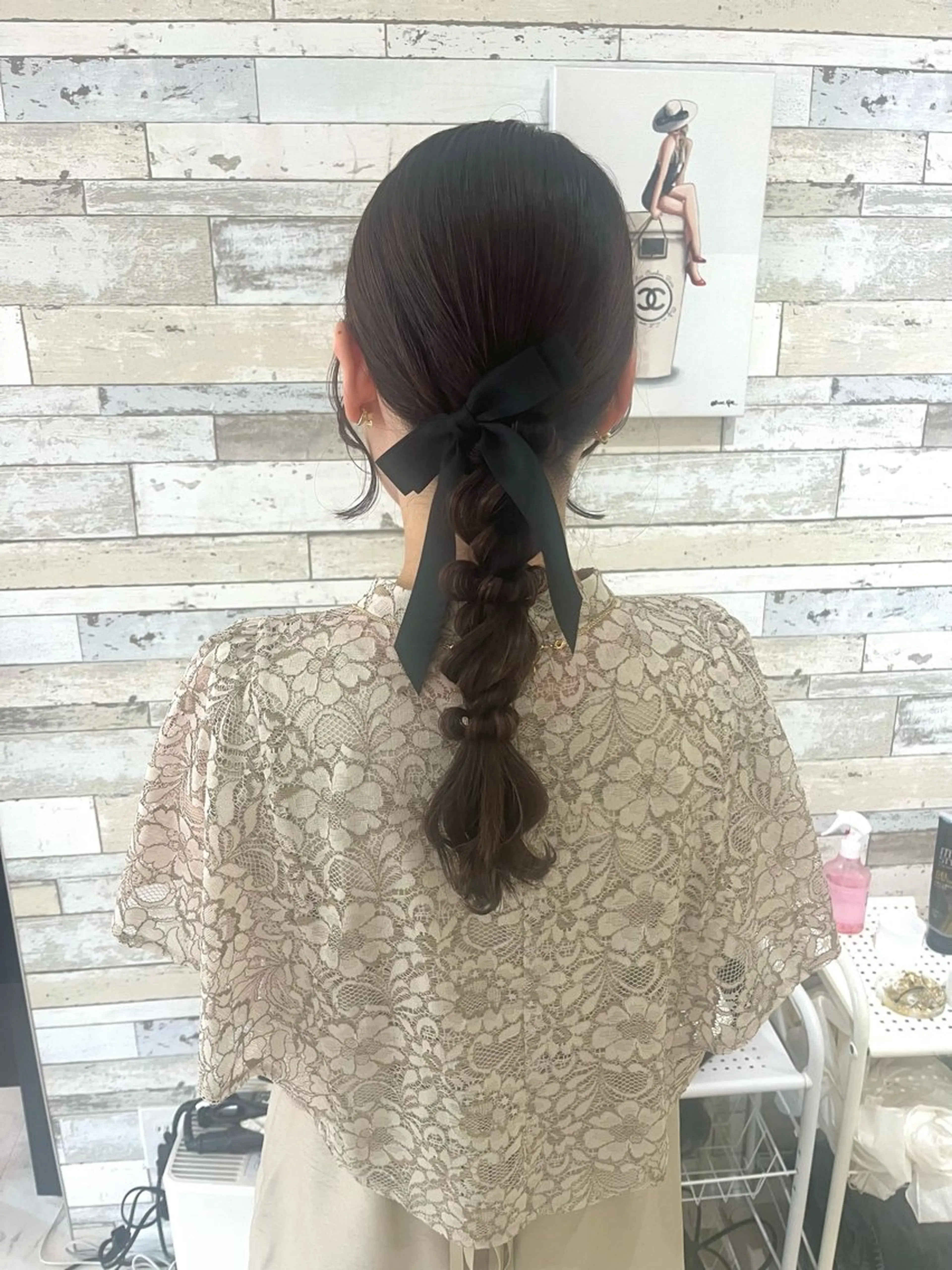 ロング ヘアアレンジ ヘアセット 🪞Unge チヒロ 女性限定のヘアスタイル