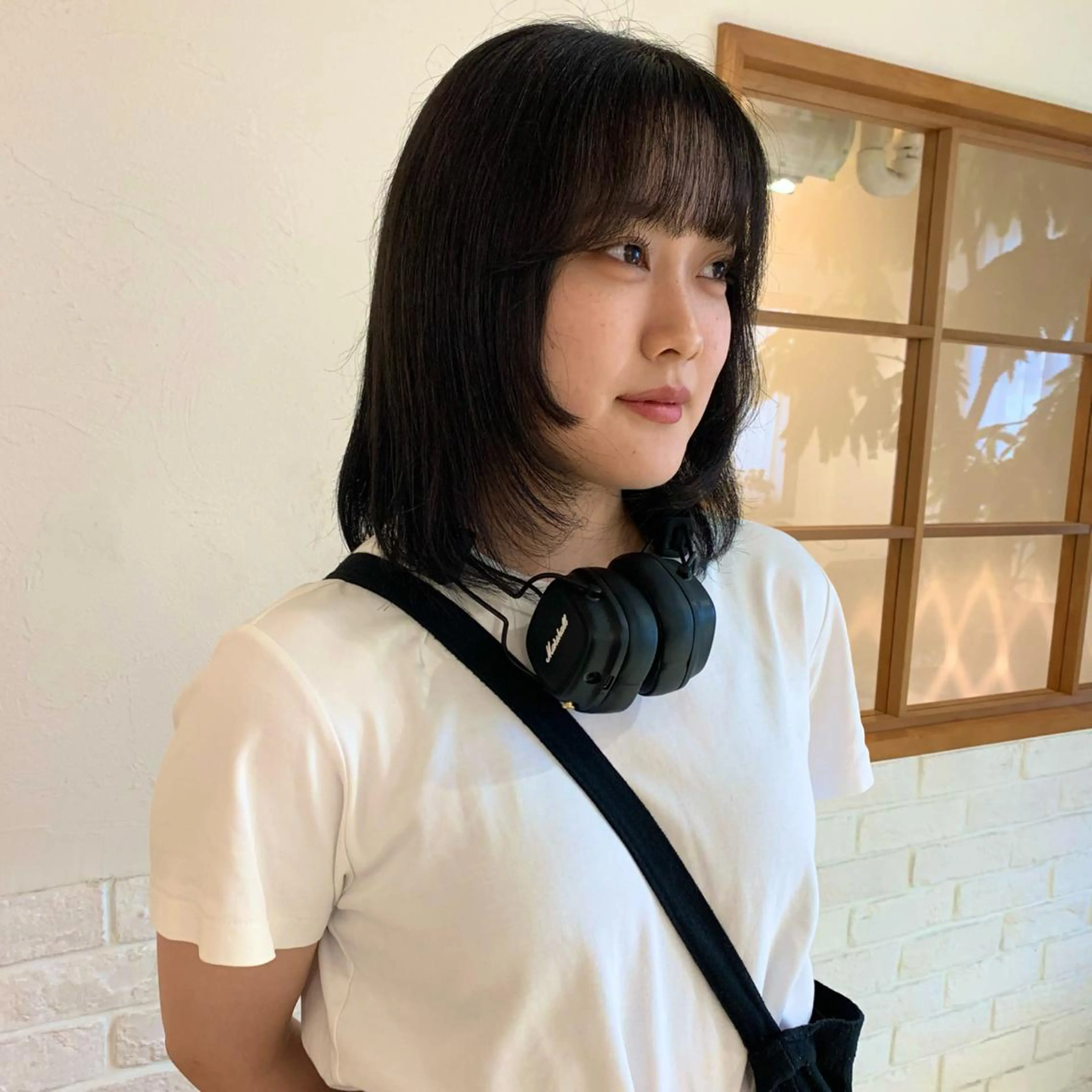ミディアム カラー 顔周りカット 姫カット 韓国風ヘア レイヤーカット Lily hair design所属・🩰淡色系カラー／ 南ゆかり（女性のみ）のヘアスタイル